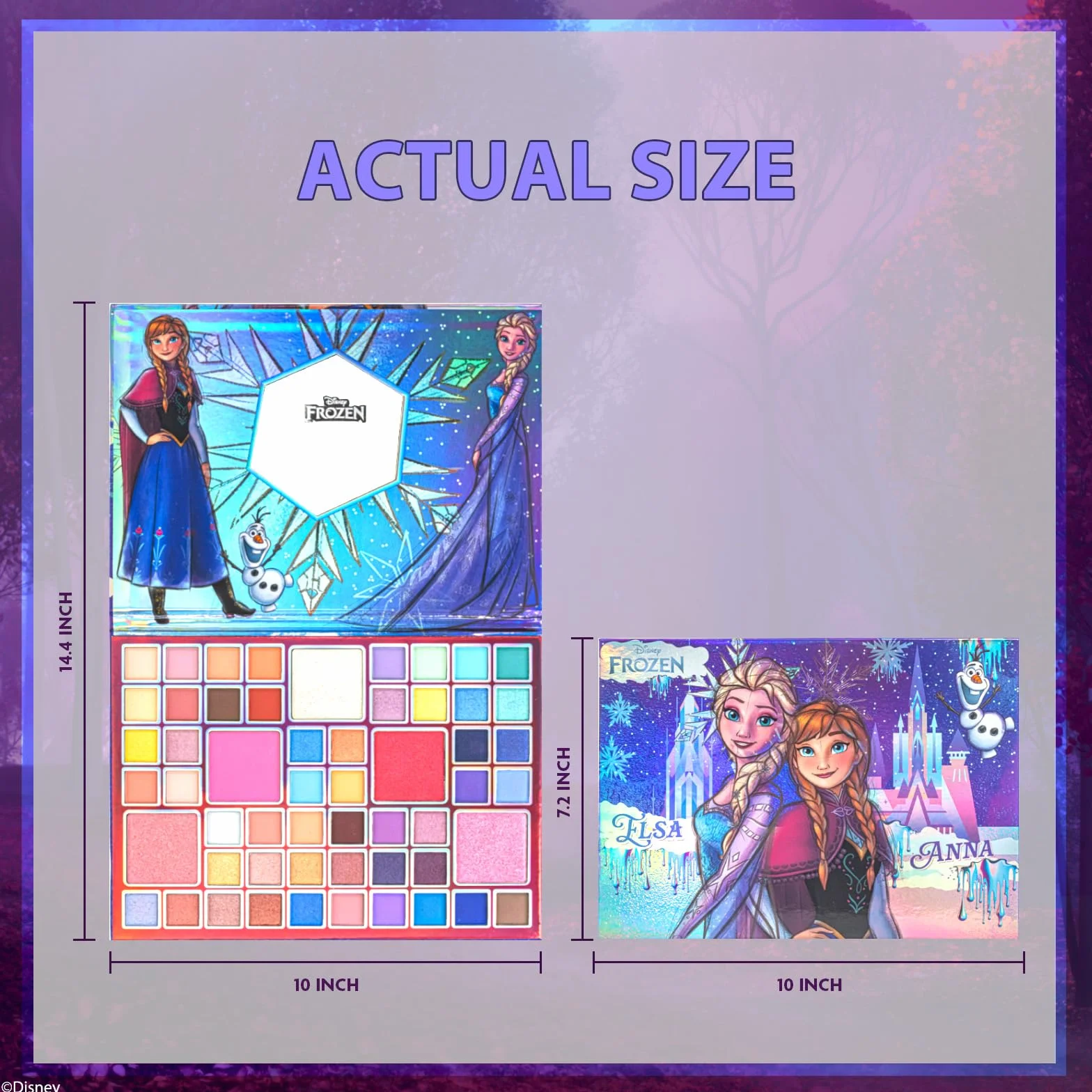 Disney Frozen Palette Ombres à Paupières 55 Couleurs Miroir
