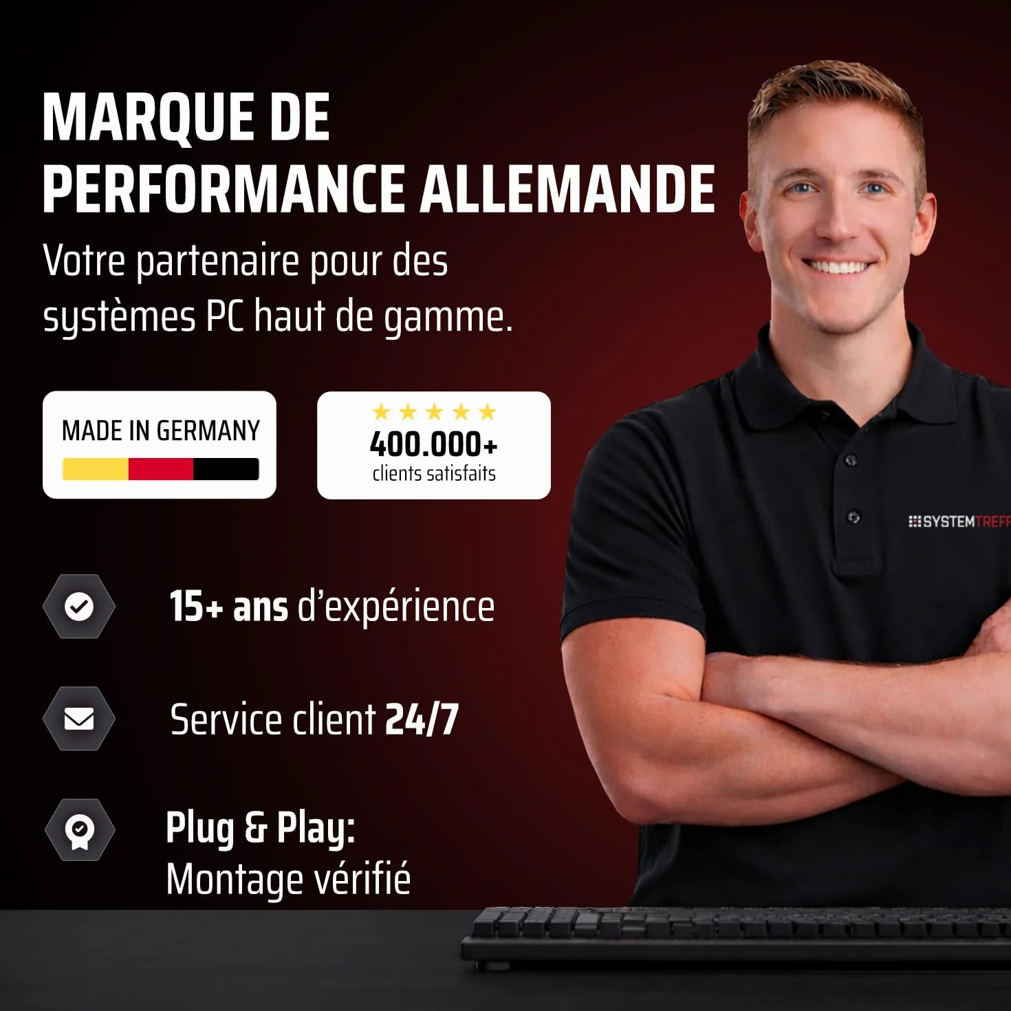 PC Gamer AMD Ryzen 7 7800X3D RX 9070 XT 16Go 1To M.2 NVMe 32Go DDR5 Windows 11 Ordinateur de Bureau