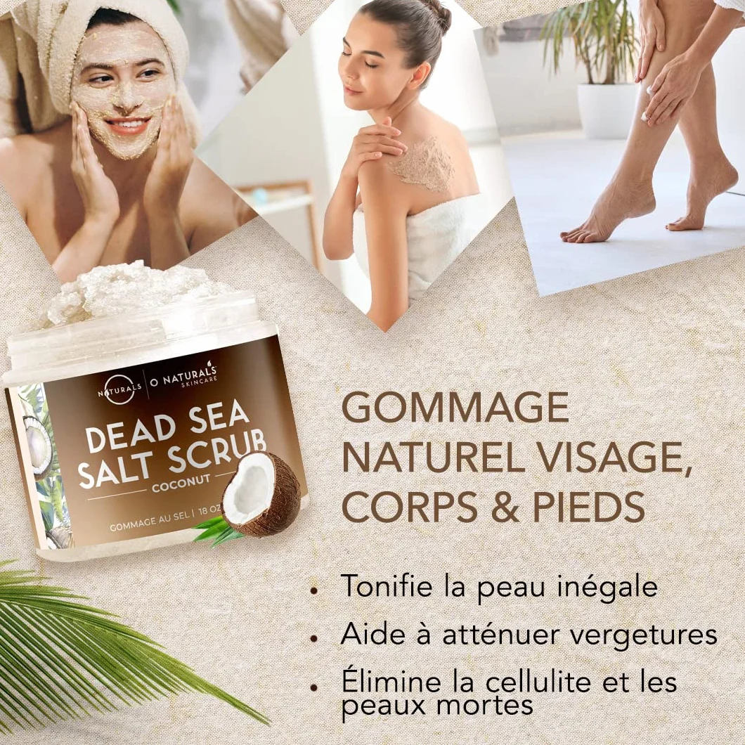 O Naturals Gommage ultra-hydratant à la noix de coco et au sel de la mer Morte 500 g