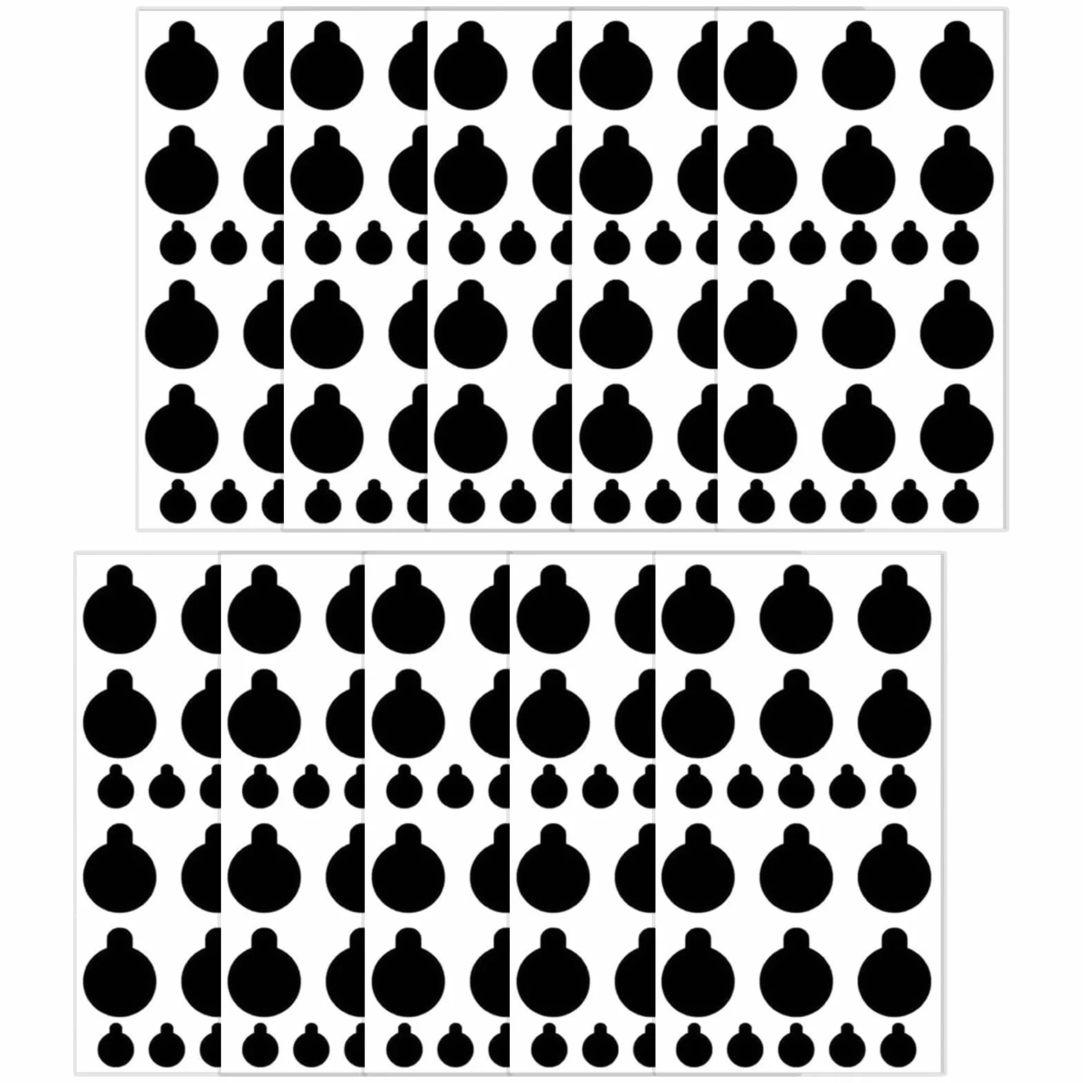 Autocollants Cache-Caméra, 10 Feuilles Autocollants de Confidentialité à Pois pour Webcam et Ordinateur Portable