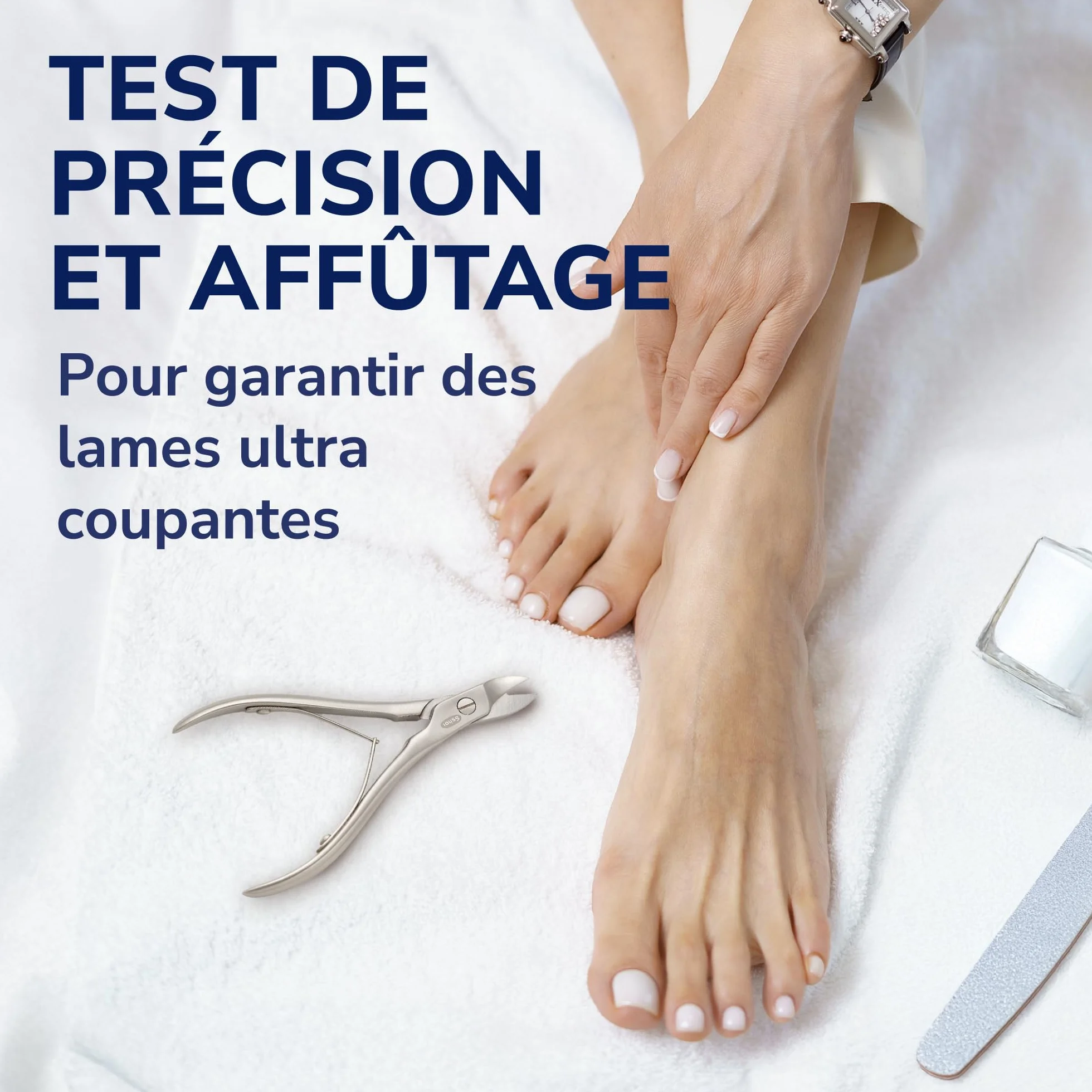 Dr. Scholl’s Ciseaux pour Ongles de pied en Acier Inoxydable, Coupe-ongles robuste pour ongles épais, 1 pièce