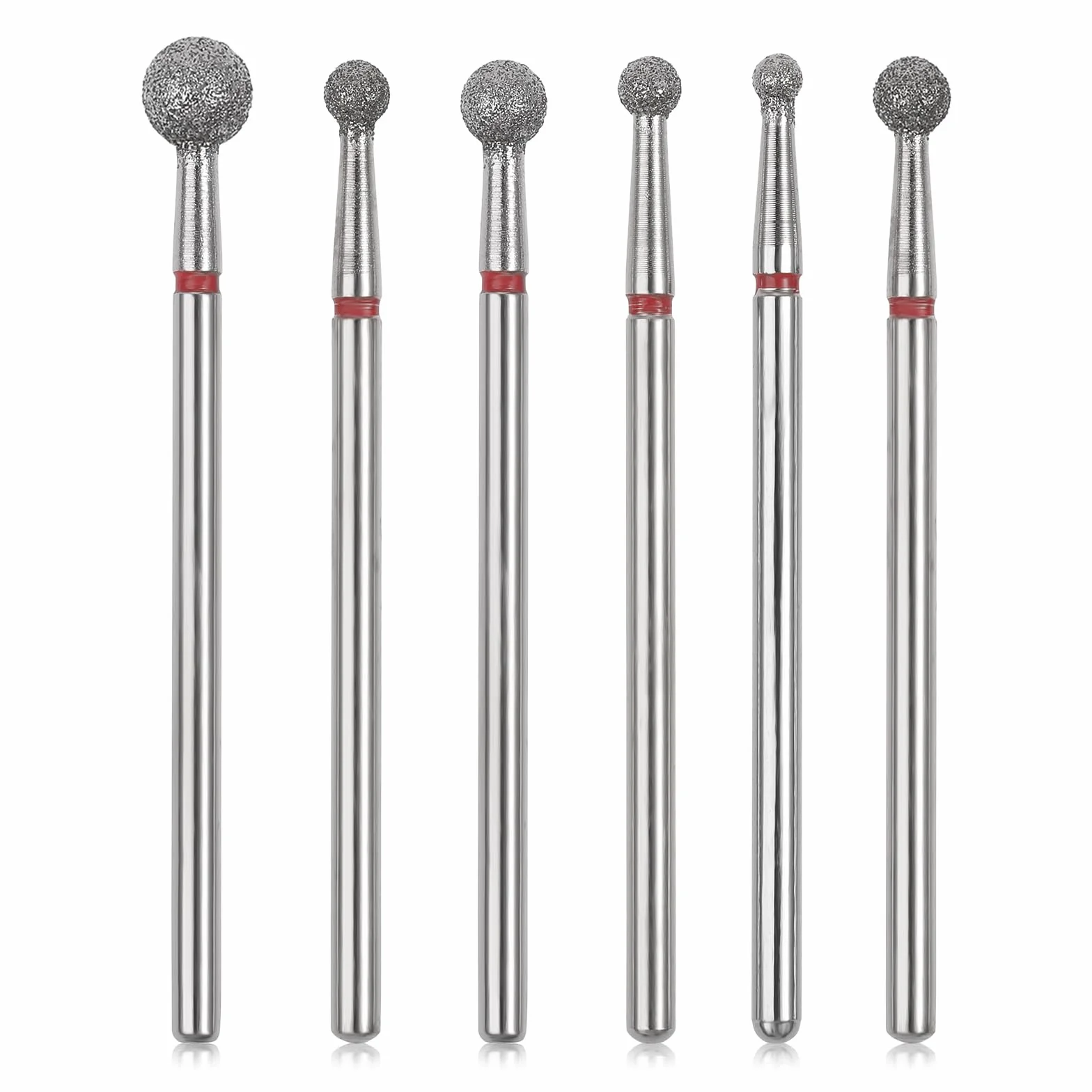 Sibba Lot de 6 Forets À Cuticules en Acier Inoxydable pour Manucure Pédicure Lime À Polir Outils Professionnels
