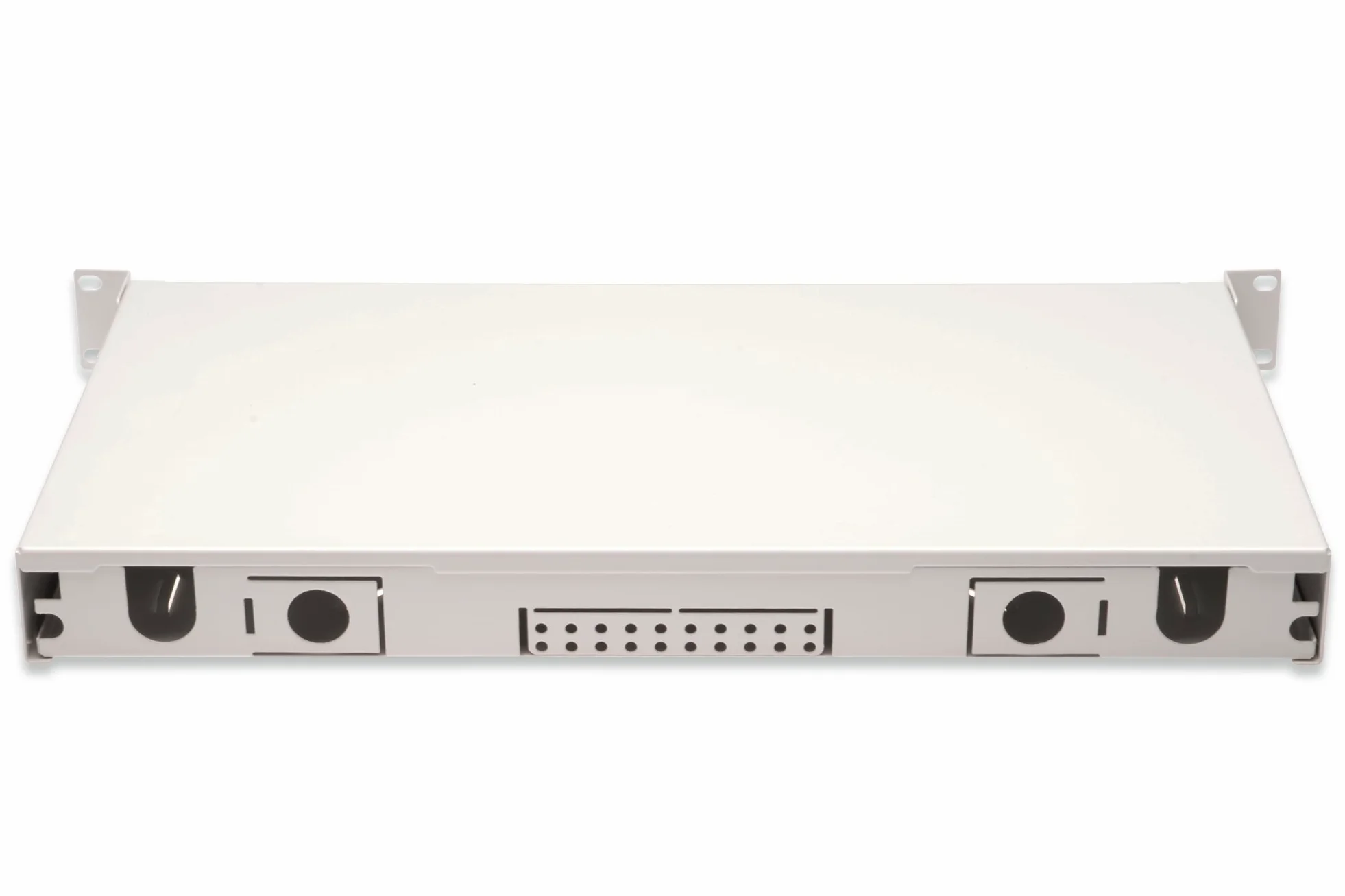 DIGITUS Boîte d'épissure fibre optique 12 couplages - LC - OS2 - 1U 19 pouces - Single-Mode duplex - Avec cassette d'épissure - Montage en rack