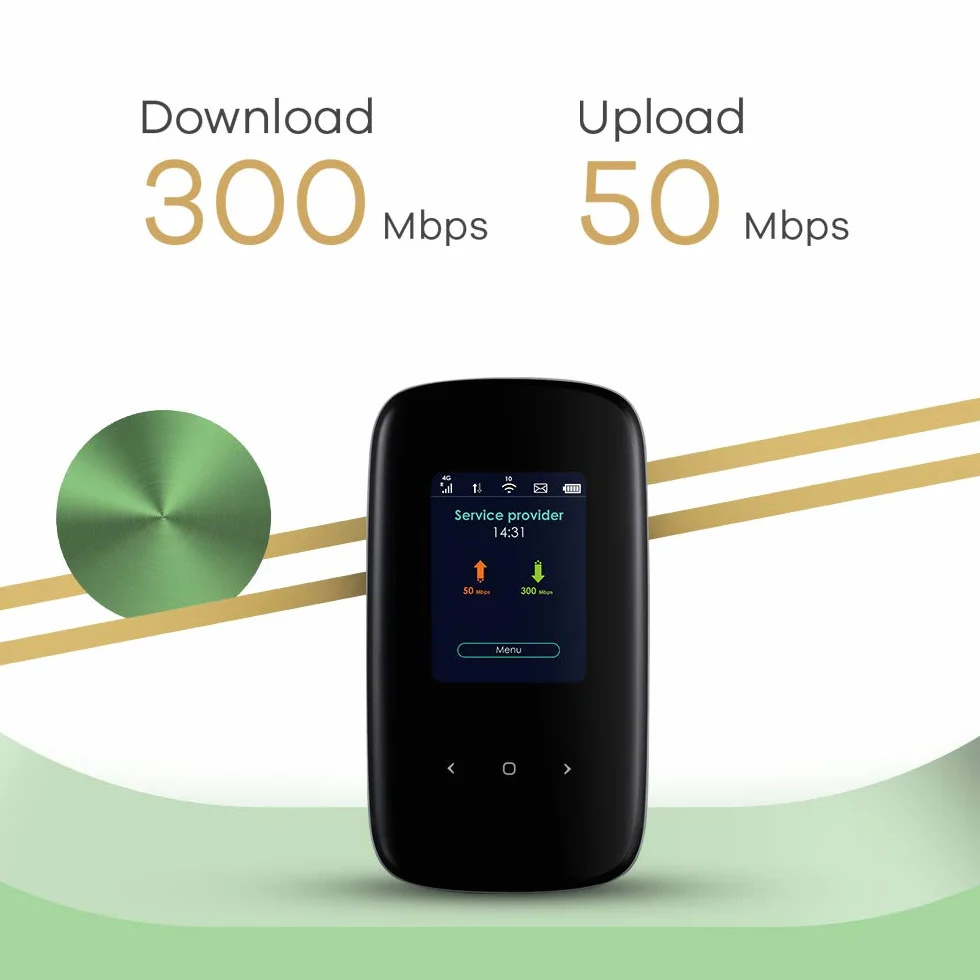 Zyxel LTE2566-M634 Point d'accès Mobile 4G LTE 300 Mbits/s 802.11ac Noir