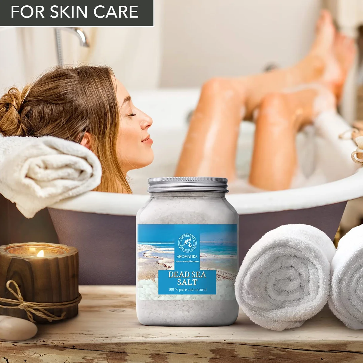 Sel de Mer Morte 1000g Pur et Naturel Sels de Bain Relaxant