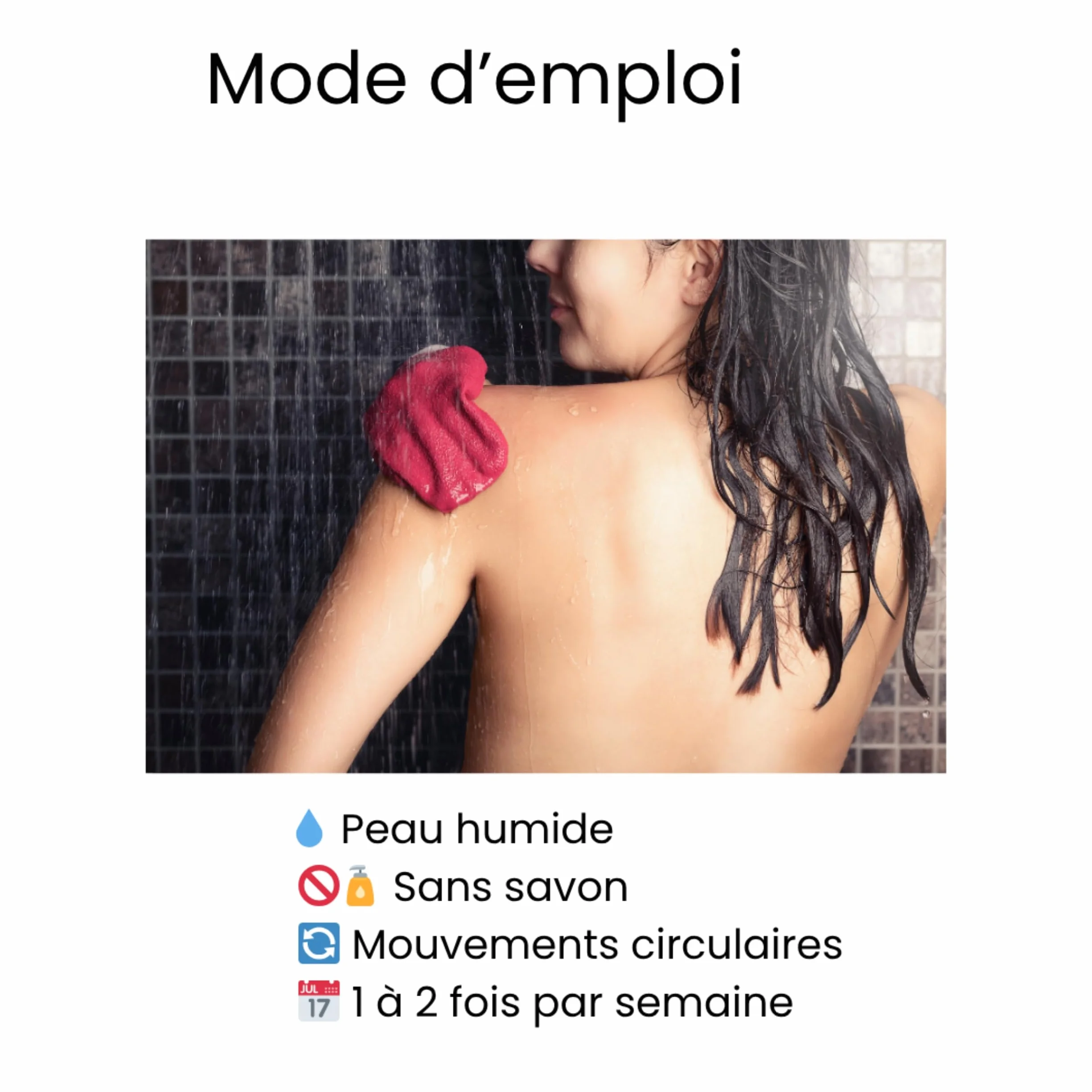 Gants Exfoliants Visage et Corps, Gant de Kessa Crin Viscose Gommage Élimine Cellules Mortes Peau d'Orange