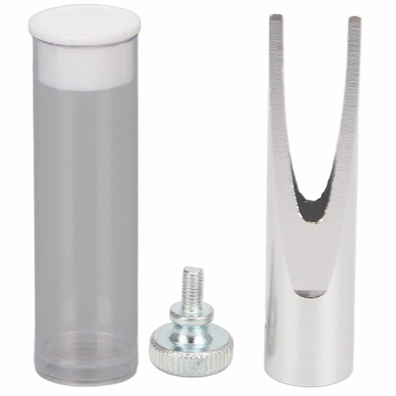 Pongnas Taille-crayon à Sourcils Professionnel en Forme de Bec de Canard, Argent avec Vis et Boîte de Rangement