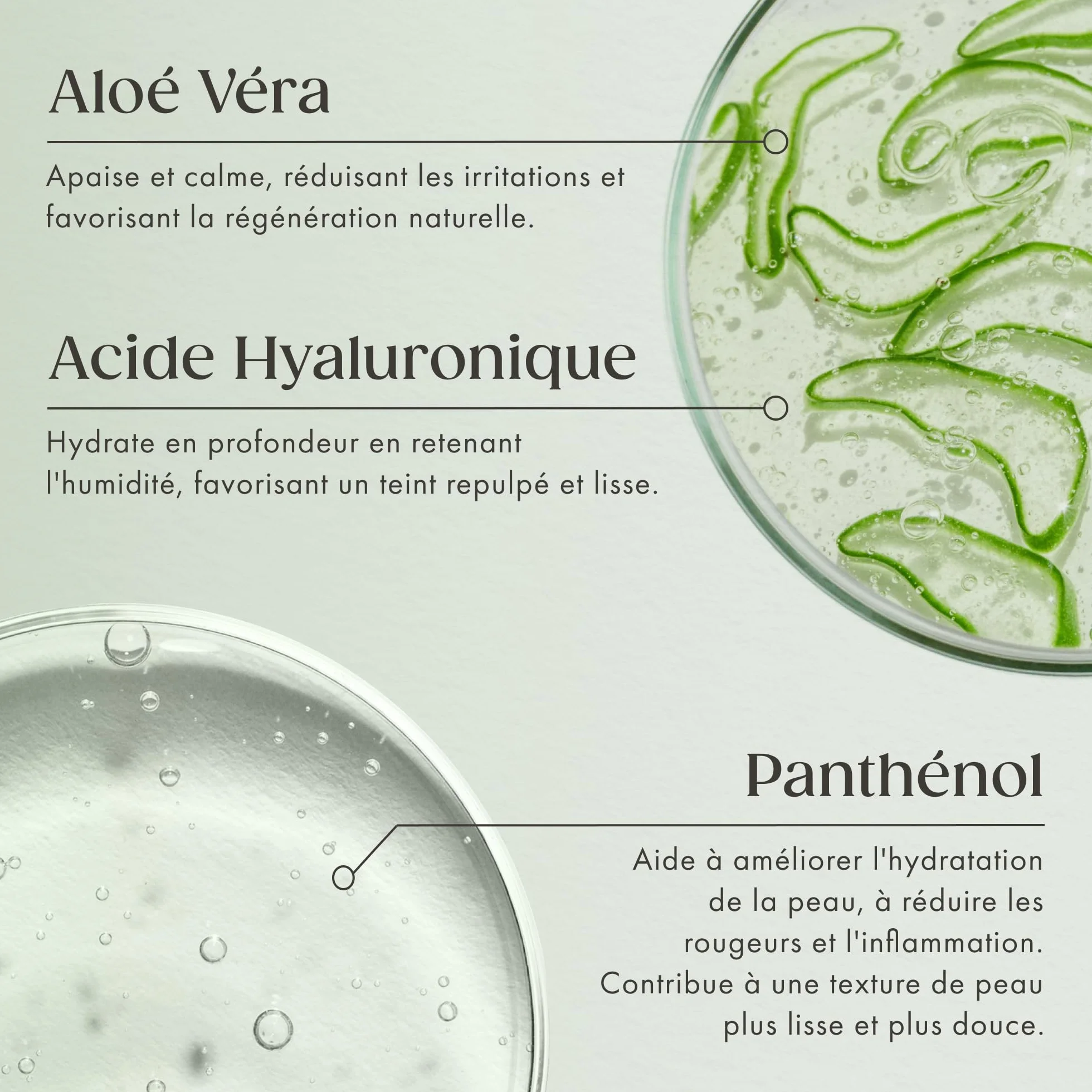 Satin Naturel Gel Aloe Vera Bio 200 ml – Gel d’Aloe Vera Concentré – Acide Hyaluronique & Panthénol – Soin Hydratant Visage, Corps & Cheveux