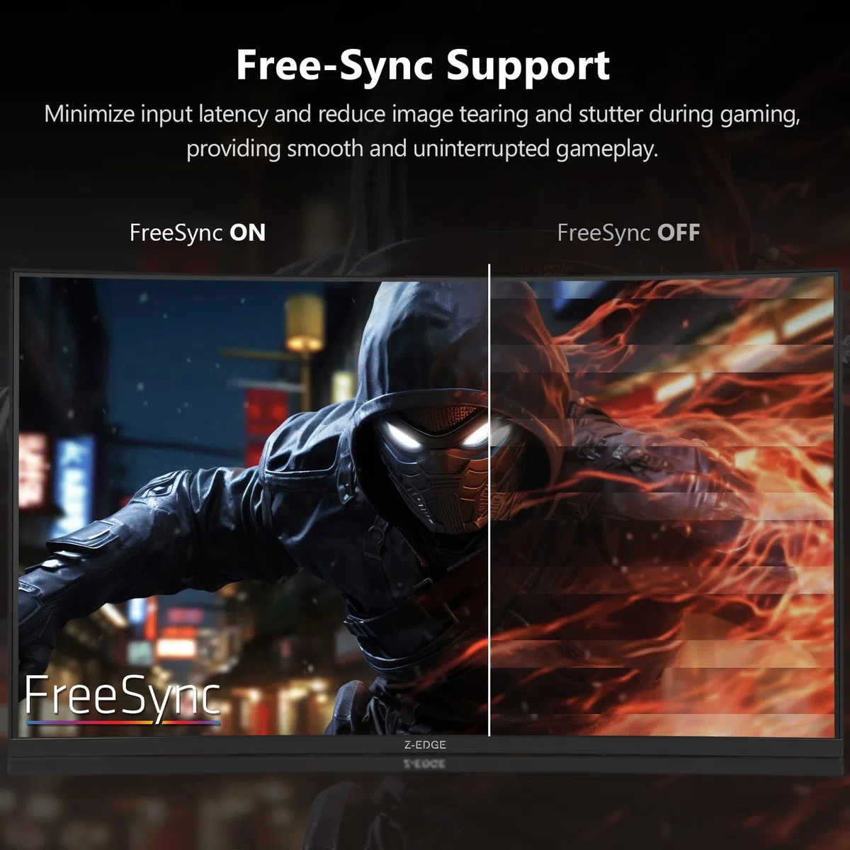 Z-Edge Ecran Pc Gamer Incurvé 32" 240Hz FHD 1500R 1ms FreeSync Grand Écran