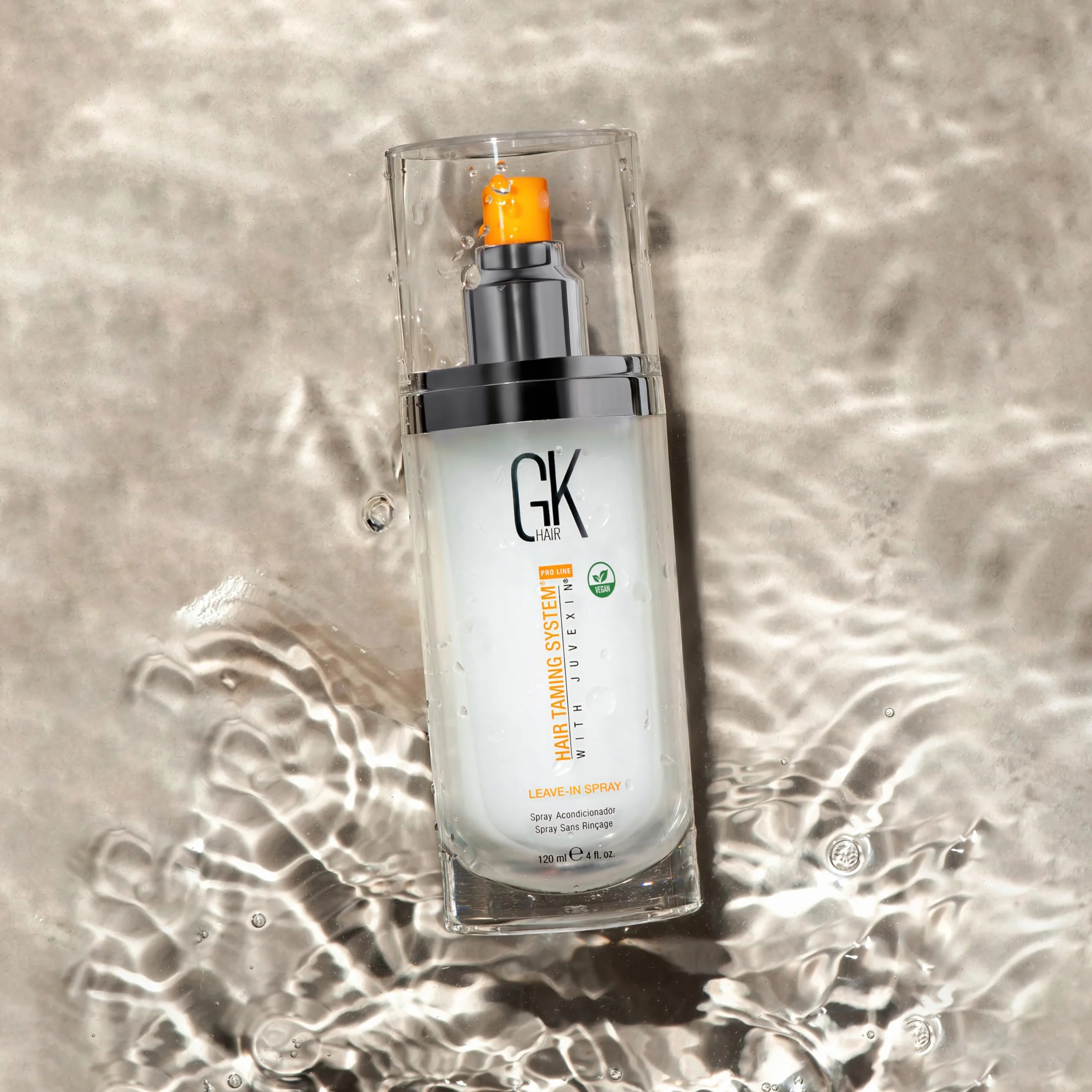 GK HAIR Global Keratin Leave In Conditioner Hair Spray 4 Fl Oz 120ml Moisturizing Protection Treatment Strengthens Shines Frizzy Dry Damaged Hair