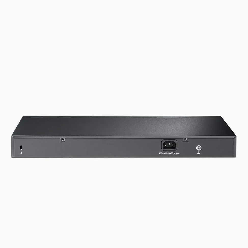 TP-Link Jetstream 16-Port Gigabit Smart Switch with 2 SFP Slots, L2/L3/L4 QoS and IGMP snooping with Standalone Management, Centralized Management, Fanless, Rack Mountable (TL-SG2218), Black
