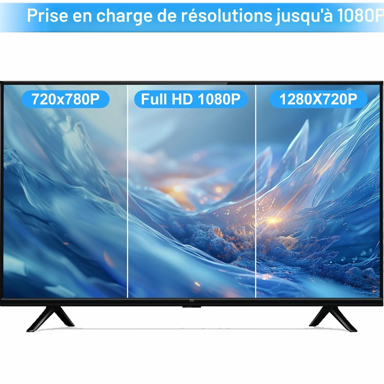 Câble DVI vers VGA 1M Adaptateur DVI-D VGA Mâle Mâle Plaqué Or Tressé 1080p Full HD