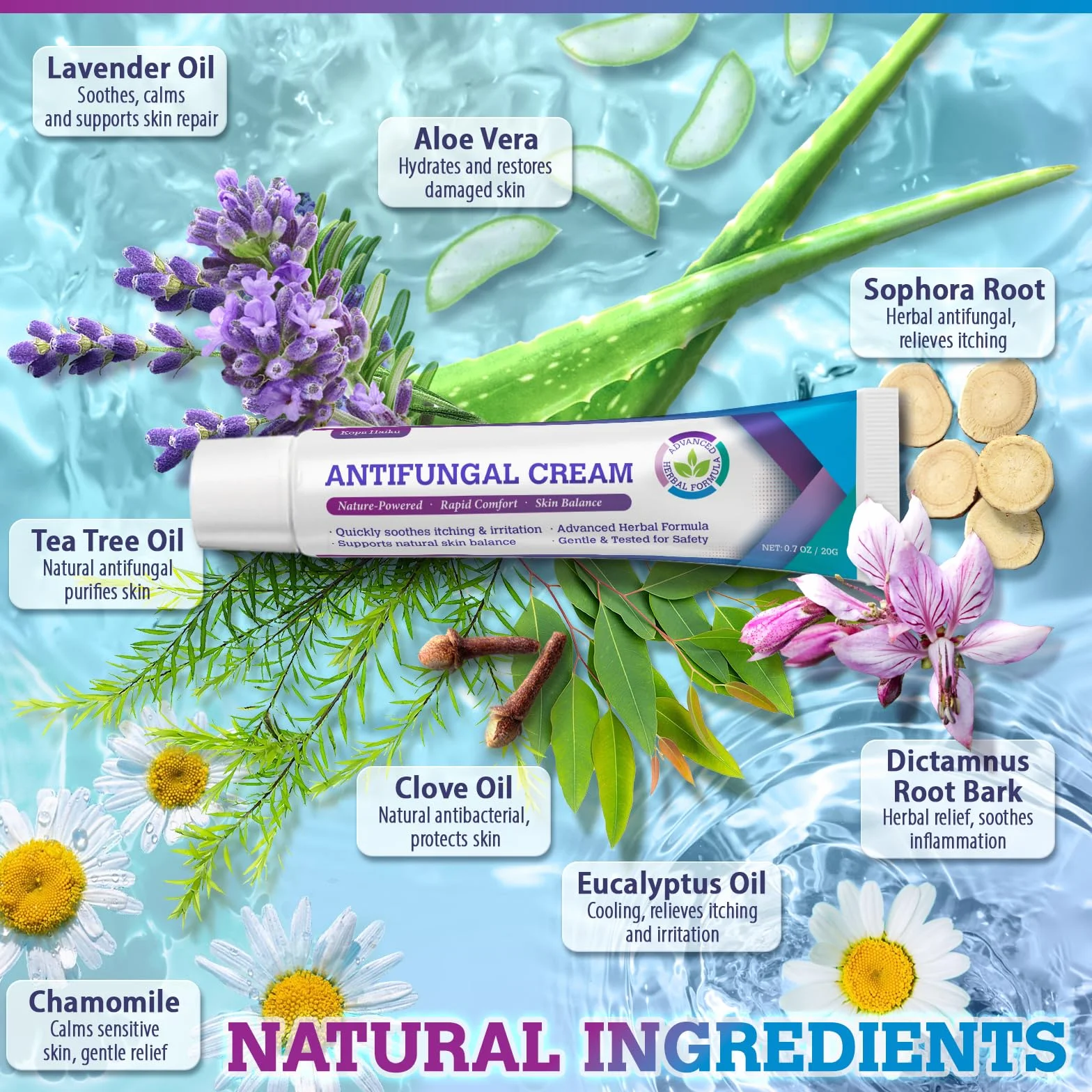 Crème Antifongique Pied Mycose Peau: Soin Topique Pityriasis Versicolor pour Pied, Aine, Aisselle