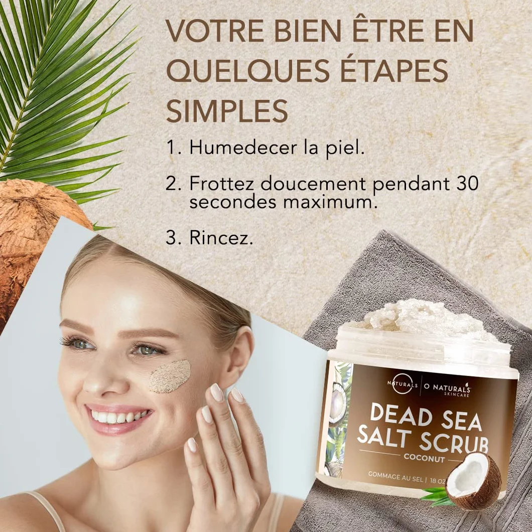 O Naturals Gommage ultra-hydratant à la noix de coco et au sel de la mer Morte 500 g