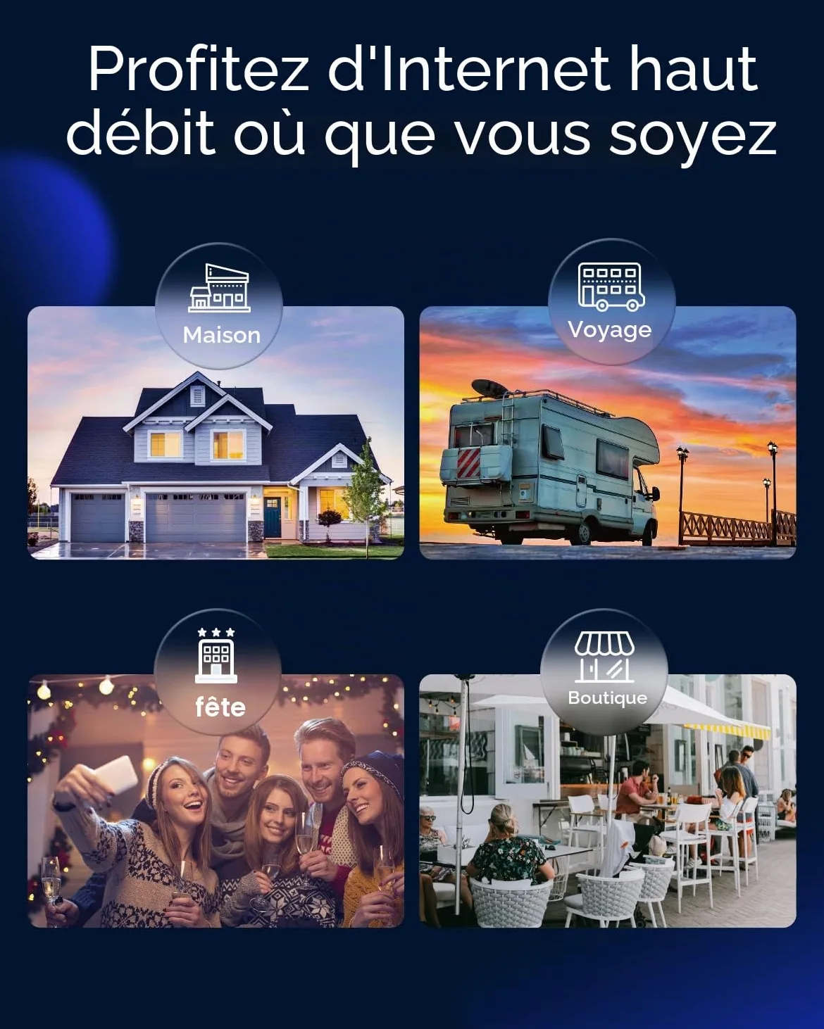 Cudy Routeur 4G LTE Cat 18 WiFi 6, jusqu'à 1,2 Gbps 4G LTE Modem 4 x 4 MIMO, AX1800 WiFi 6, OpenVPN, Wireguard, Zerotier, Cloudflare, IPv6, antennes Mobiles Amovibles, Double SIM