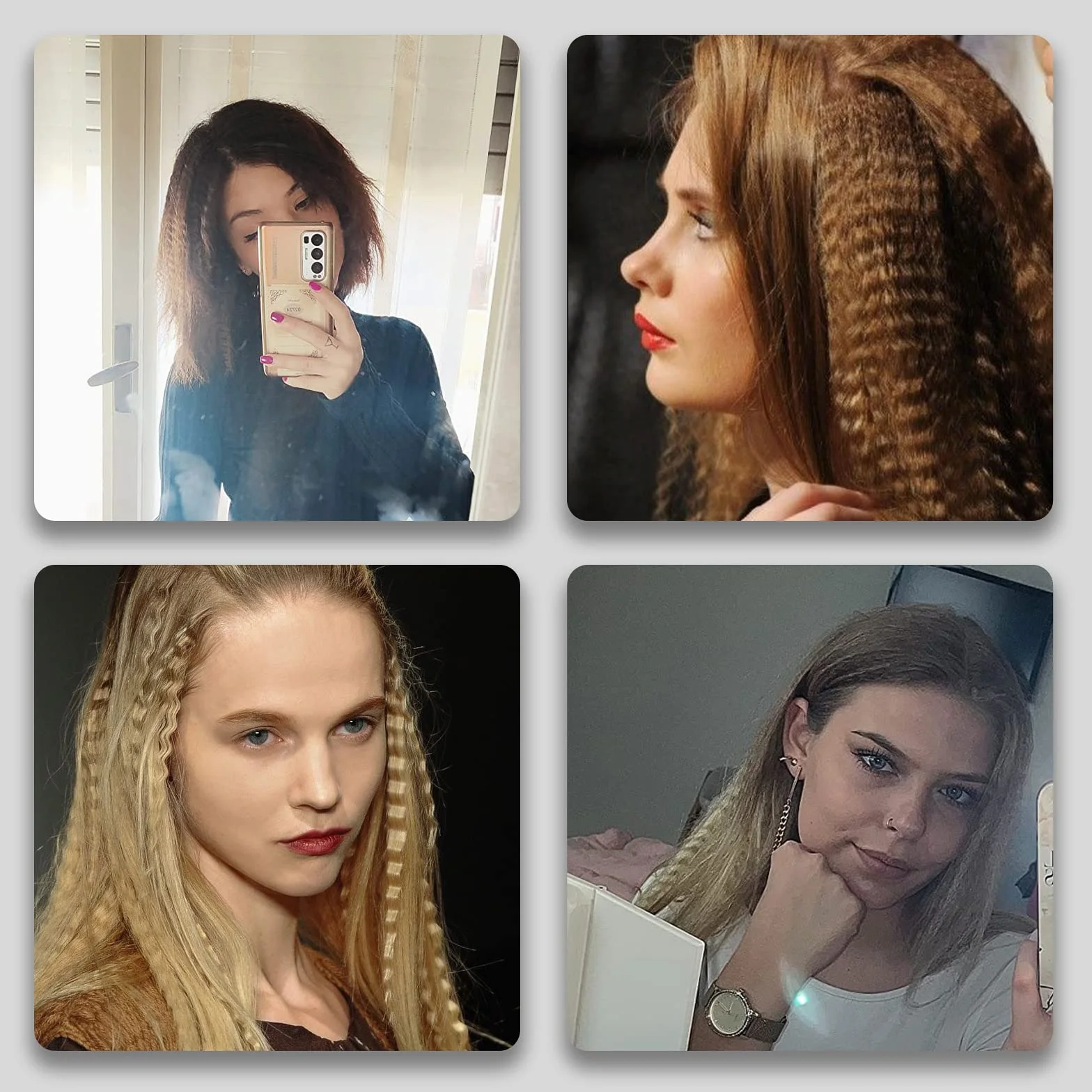DSHOW Fer à Gaufrer Céramique Lisseur Cheveux, Température Réglable, Arrêt Automatique