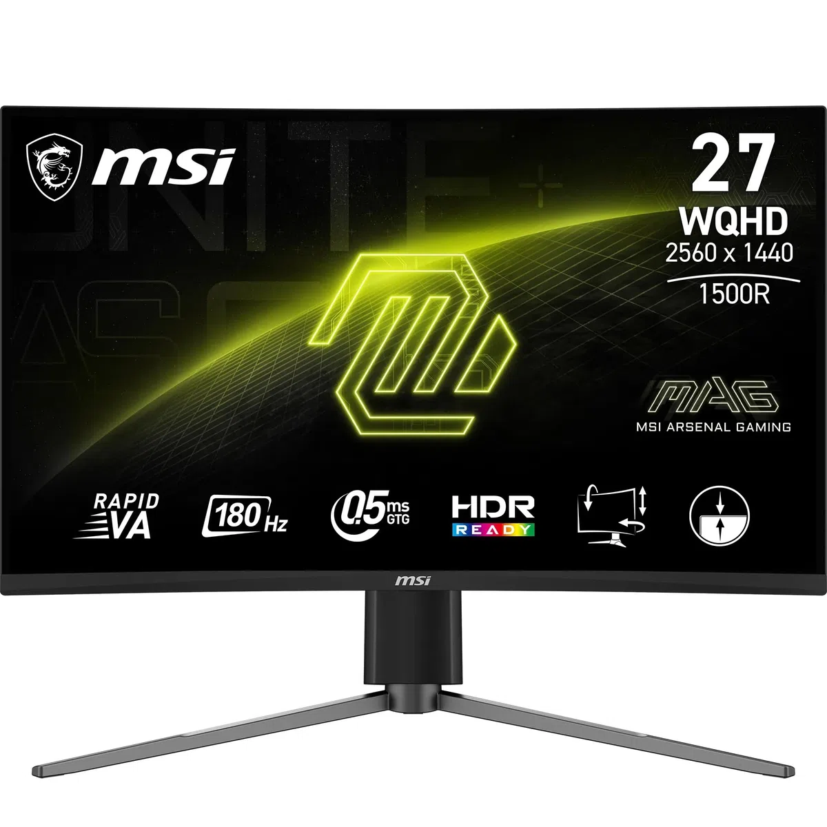 MSI MAG 27CQ6PF Écran Gaming incurvé 27" WQHD