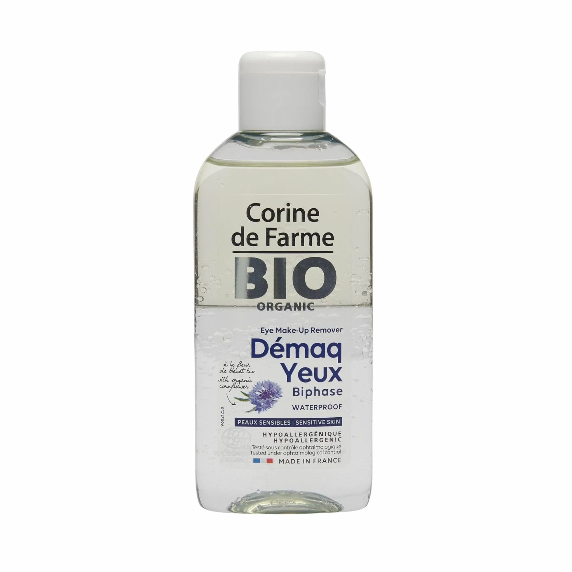 Corine de Farme Lotion Démaquillante Bi-Phase BIO 150 ml Démaquillant Yeux Waterproof ECOCERT