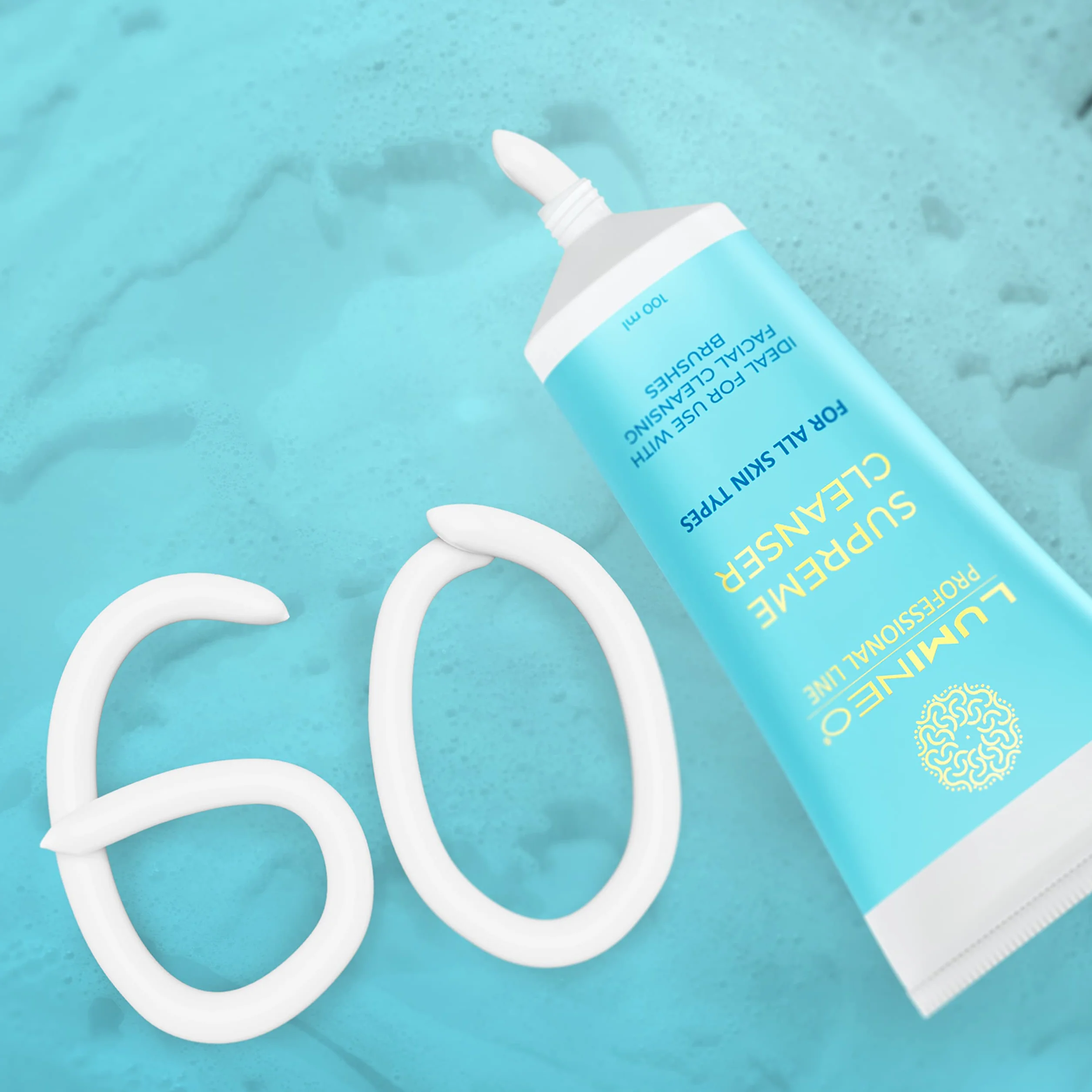 Lumineo Gel nettoyant pour le visage démaquillant pour brosses électriques