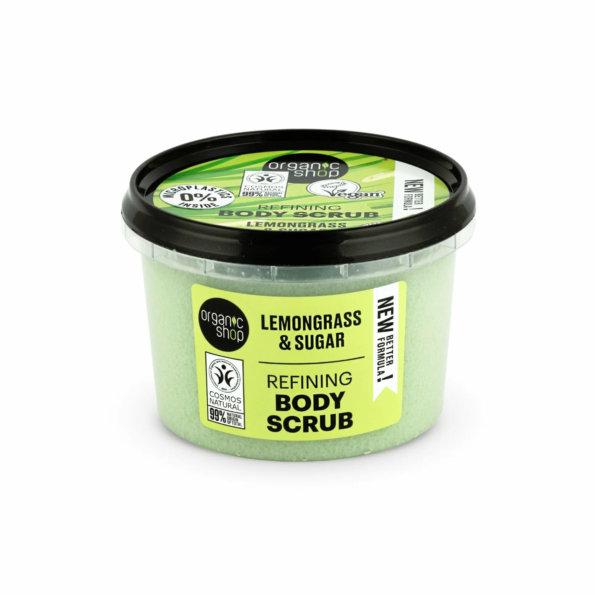 Organic Shop Body Scrub Natural Provence Lemongrass and Sugar 250ml