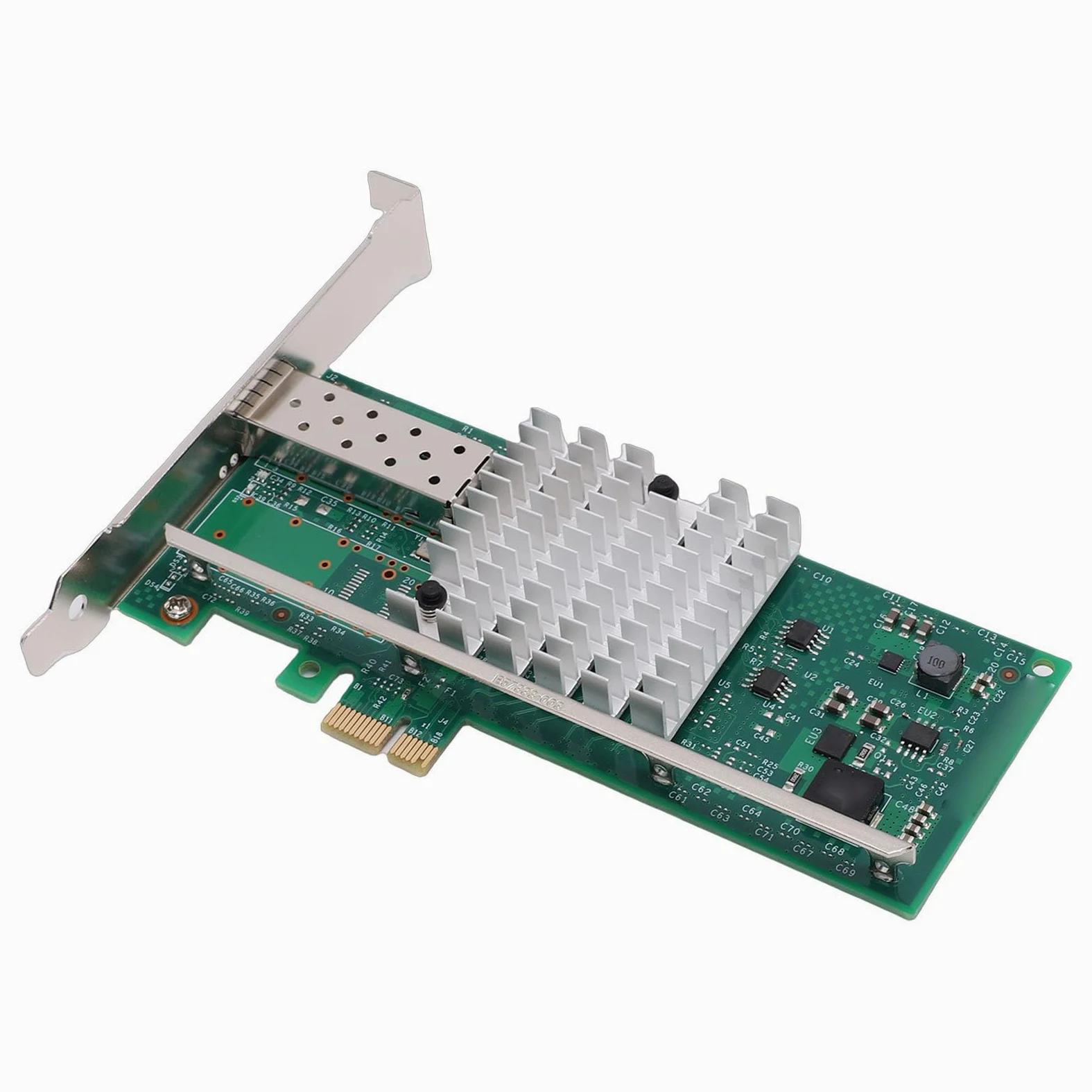 Carte Réseau PCI E 10 Go, Adaptateur Réseau PCI Express X1 10 Gbps SFP+, Chipset 82599EN, pour Mise à Niveau du Serveur de Stockage Internet Cafe