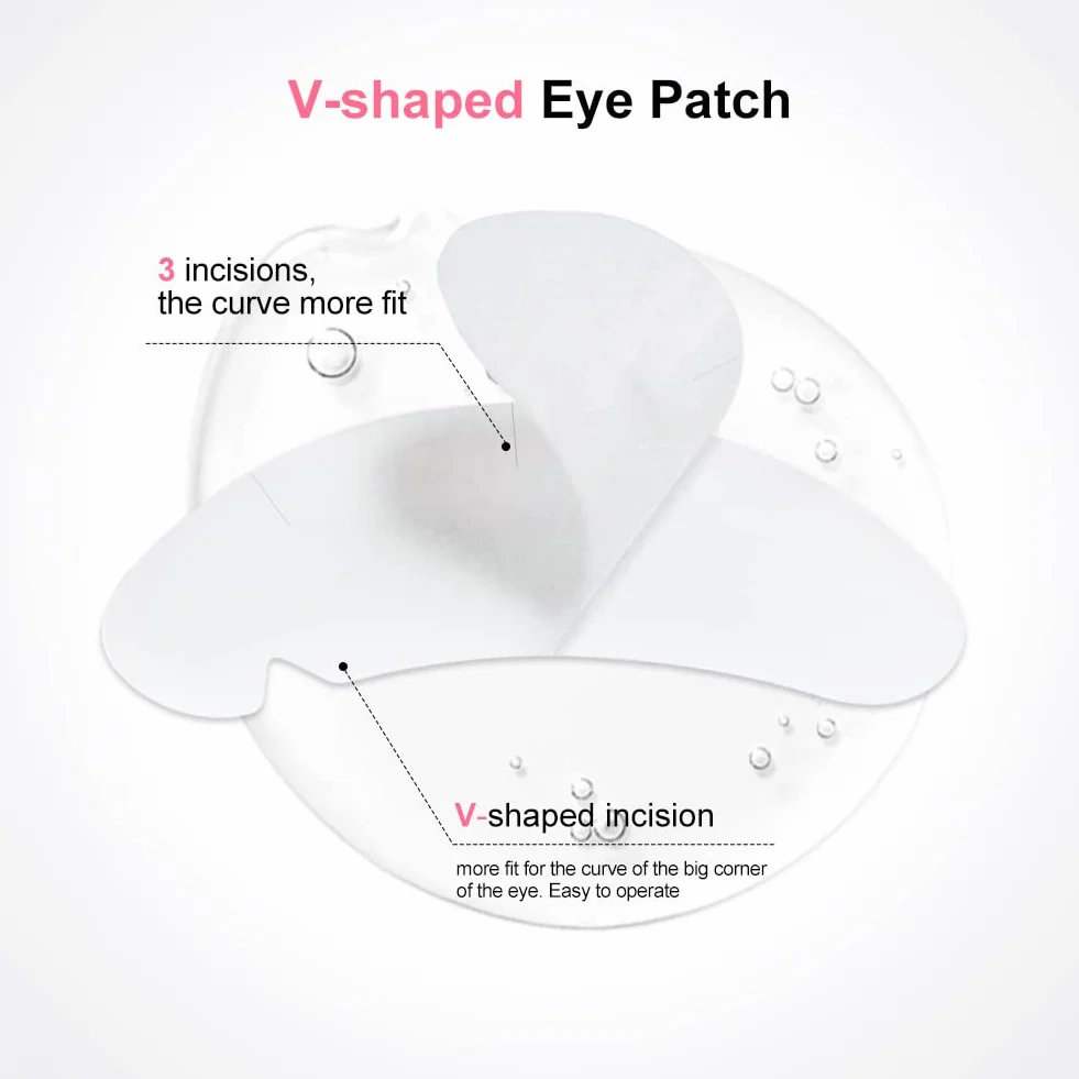 Lunamoon 50 Paire Patchs Pour Extensions de Cils Gel Non Pelucheux Yeux Pads Lash Lift
