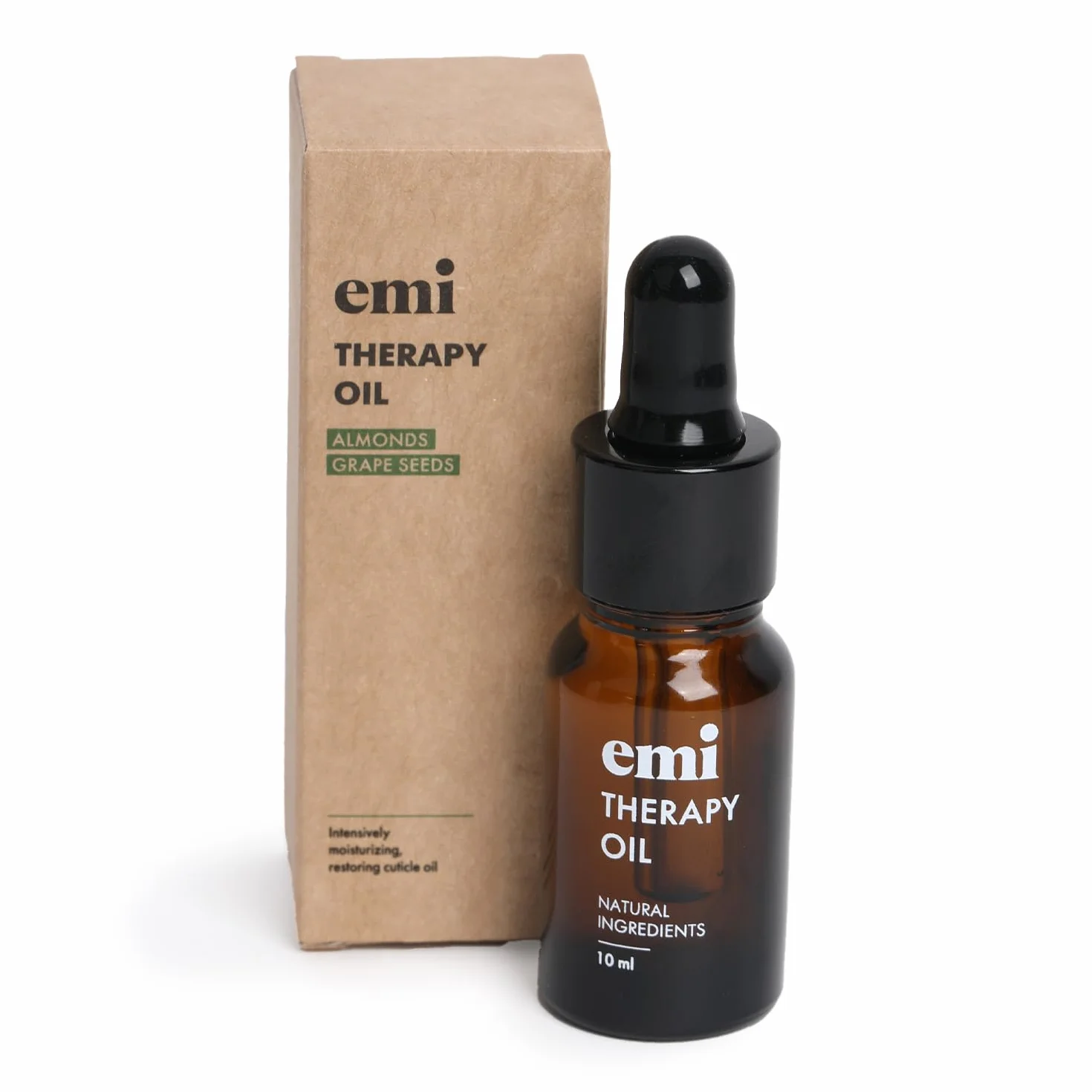 EMI Huile thérapeutique pour cuticules 95,35% huile d'amande naturelle 10 ml