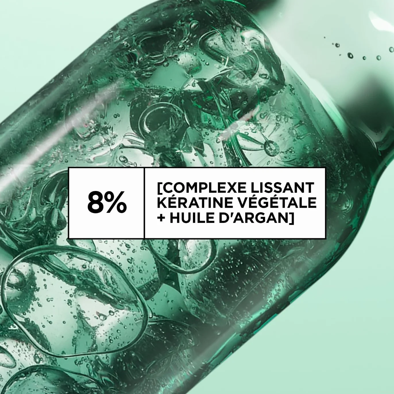 Garnier Fructis Diamond Liss Spray Cheveux Lissant Brillance Diamant Thermo Protecteur Kératine Végétale Huile d'Argan Anti-Frisottis 150 ml