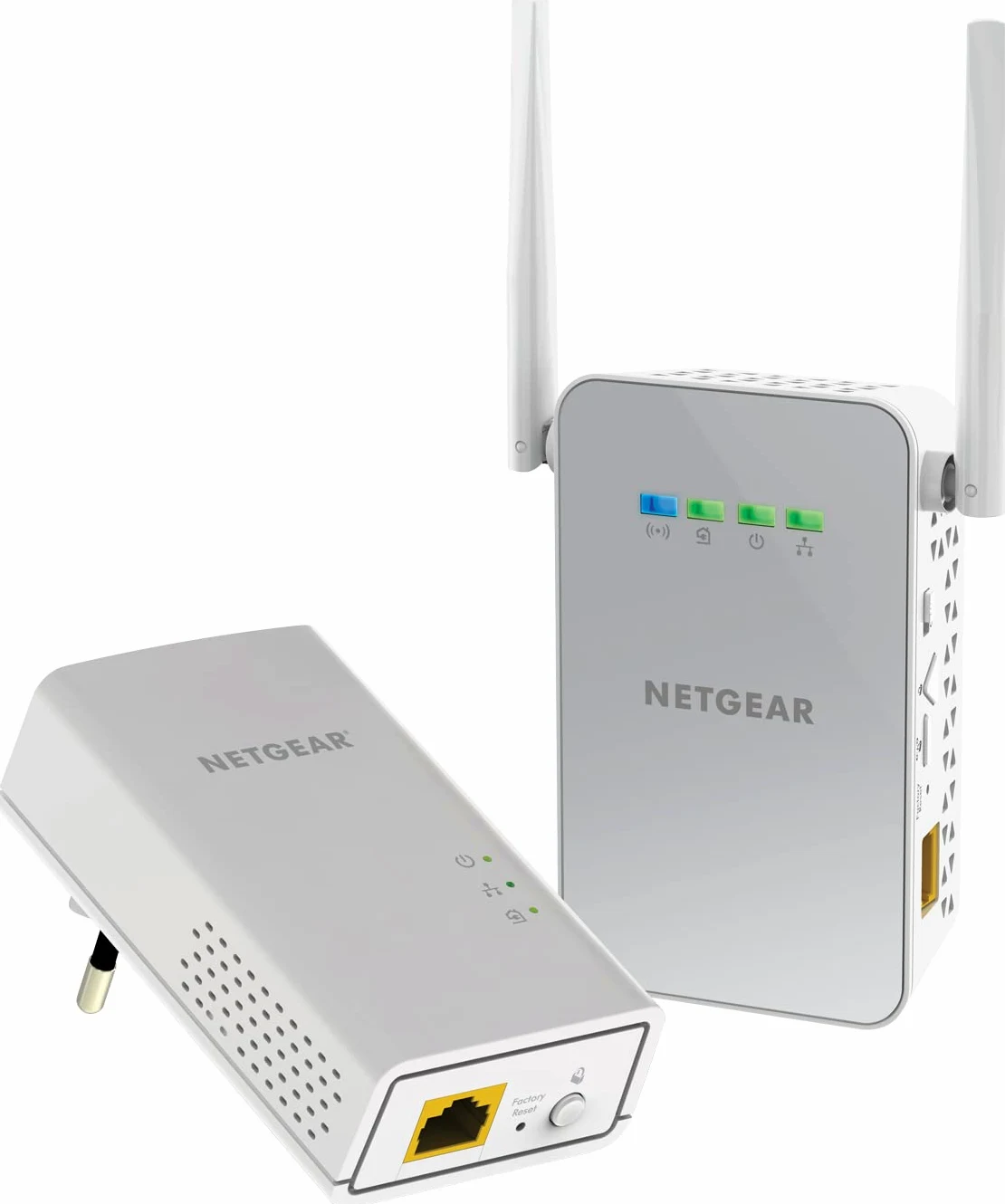 NETGEAR PLPW1000, CPL WiFi 1000 Mbps avec 1 Port Ethernet, Prise CPL Fibre idéal & PLP1000, CPL 1000 mbps avec Port Ethernet, Prise CPL Fibre idéal pour Avoir Internet Partout dans la Maison