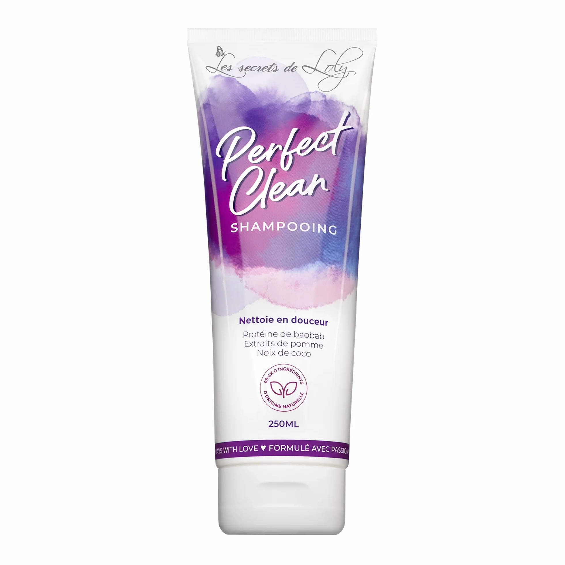 Les Secrets de Loly Perfect Clean Shampooing sans sulfate Hydratant Fortifiant Cheveux bouclés frisés 250 ml