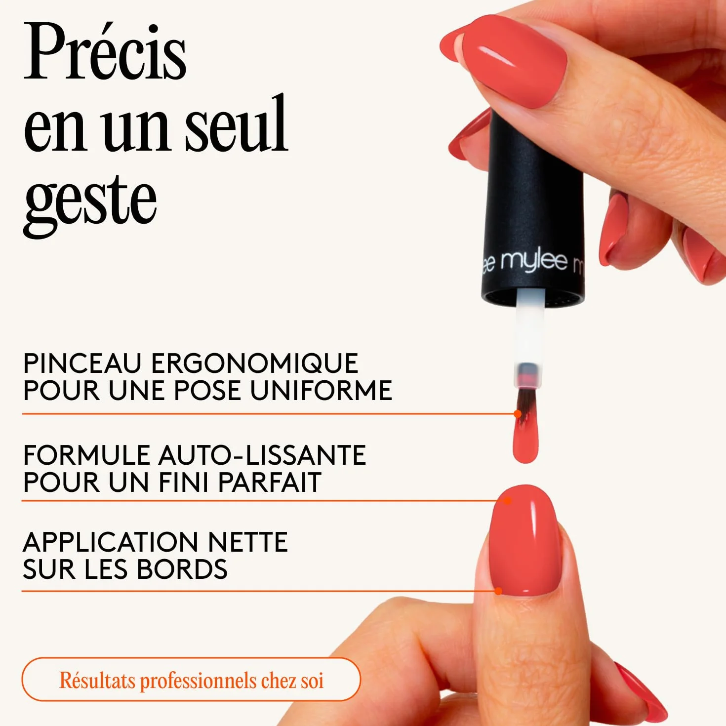 Mylee Vernis à Ongles Gel Semipermanent 8ml Summer Sunset UV LED Nail Art Manucure Pédicure Durable