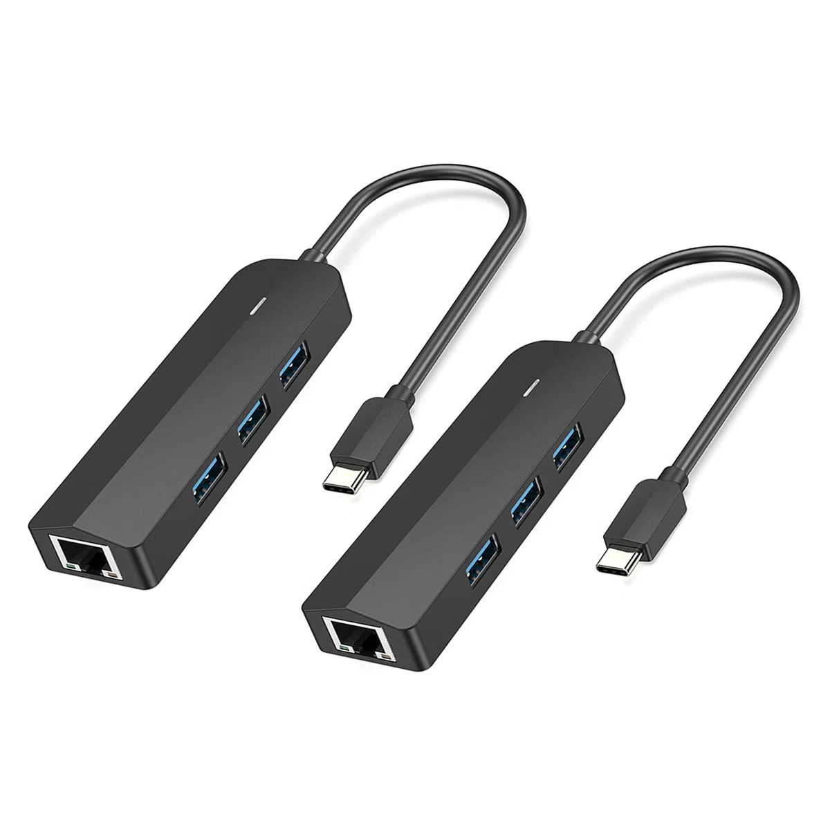 Dongle USB C avec port Ethernet et 3 emplacements USB 3.0 pour améliorer la connexion sur les ordinateurs portables Gigabit Ethernet USB C Link