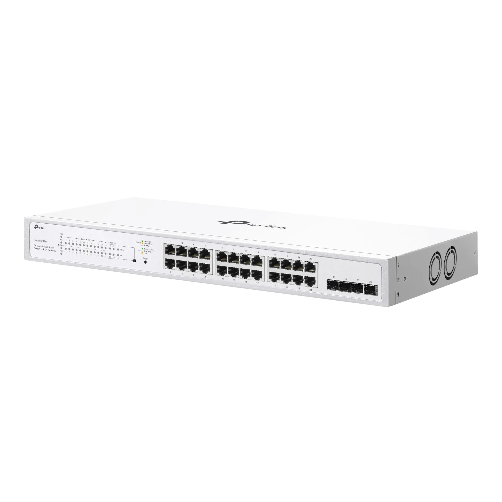 TP-Link Festa FS328GP Commutateur PoE+ Gigabit 28 Ports, 24 PoE, 250 W, Gestion dans Le Cloud, Optimal pour Les Grands réseaux, QoS avancé, sécurité et facilité d'utilisation
