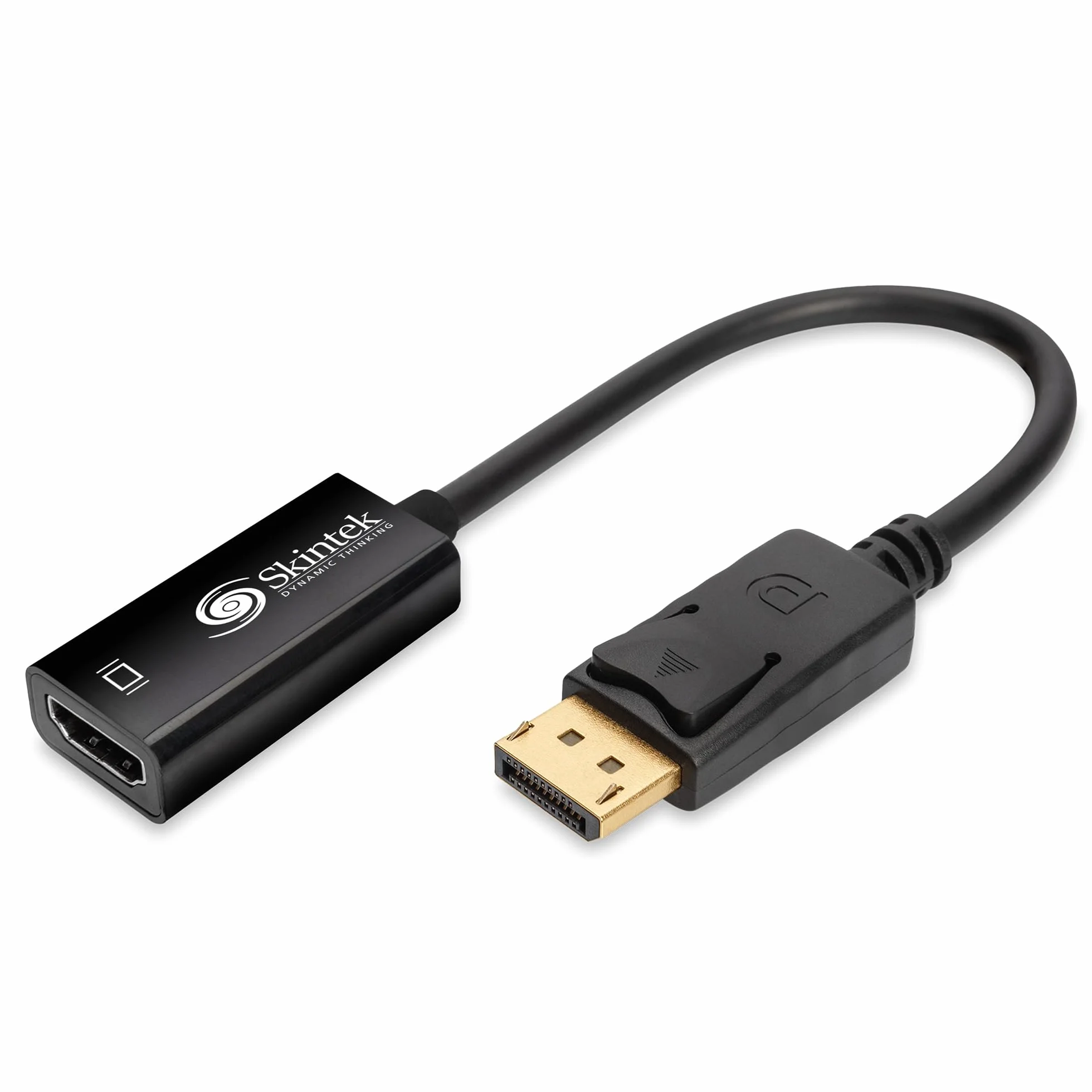 Skintek SK-04-DPH Adaptateur Display Port DP vers HDMI 4K 60 Hz mâle-Femelle 18 cm
