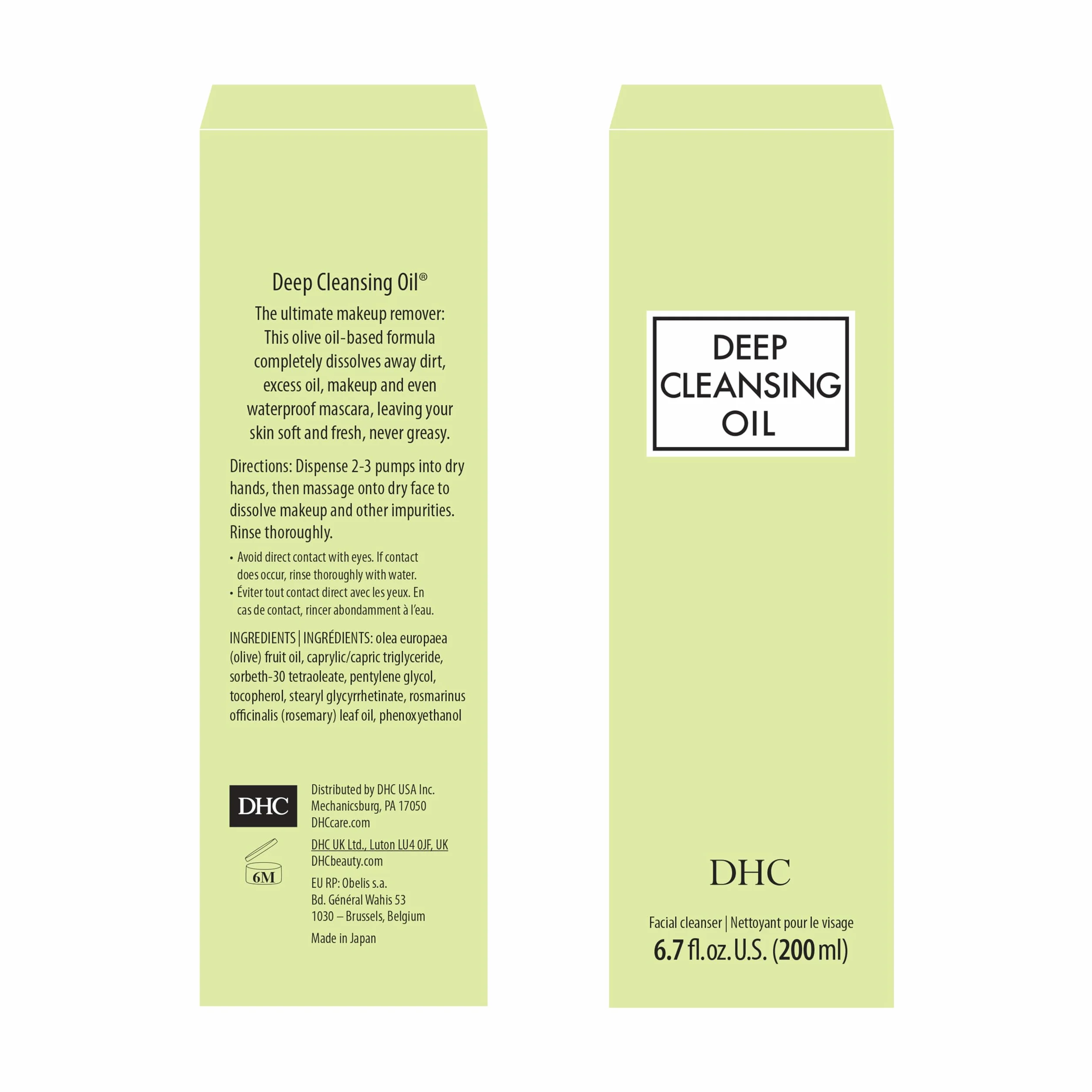 DHC Deep Cleansing Oil Huile Démaquillante Visage Yeux 200 mL