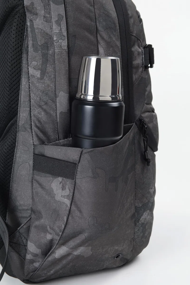 Nitro Future Hero Sac à dos d'écolier avec organiseur et compartiment pour ordinateur portable 17", Camouflage forgé, 35 l, Décontracté