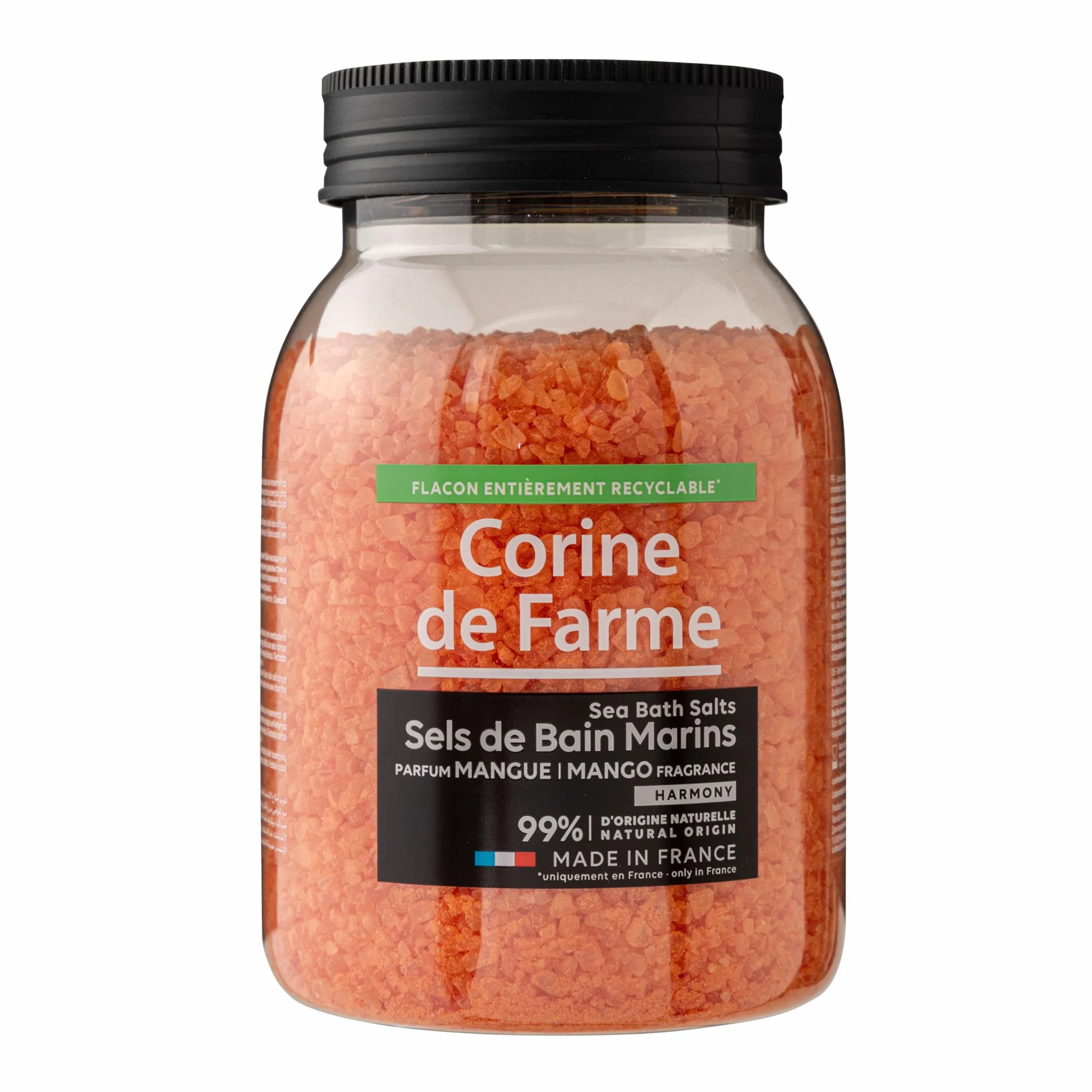Corine de Farme Sels de Bain Marins Harmony Mangue 100% Origine Naturelle