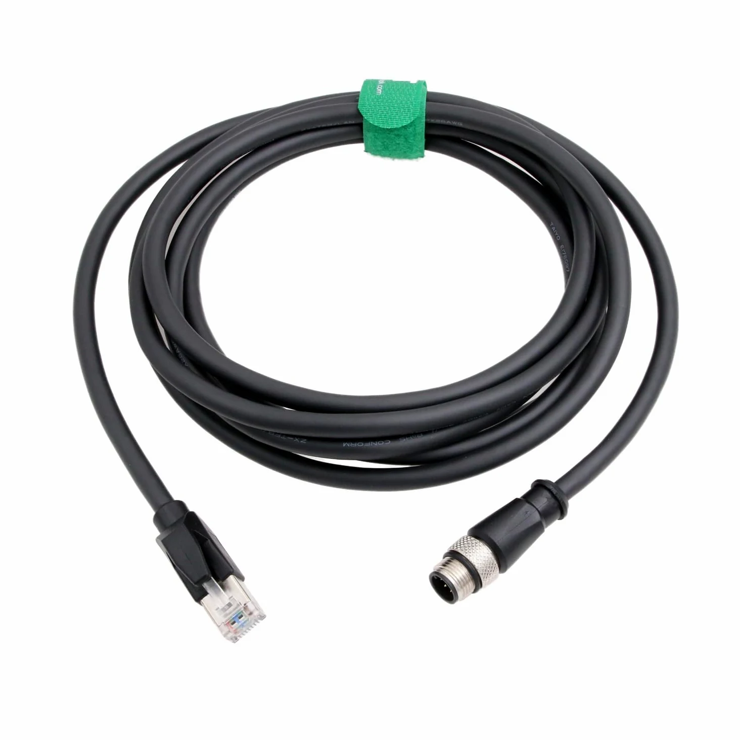 HangTon Câble blindé Ethernet industriel M12 8 broches RJ45 Cat6 pour applications d'automatisation de caméra Cognex