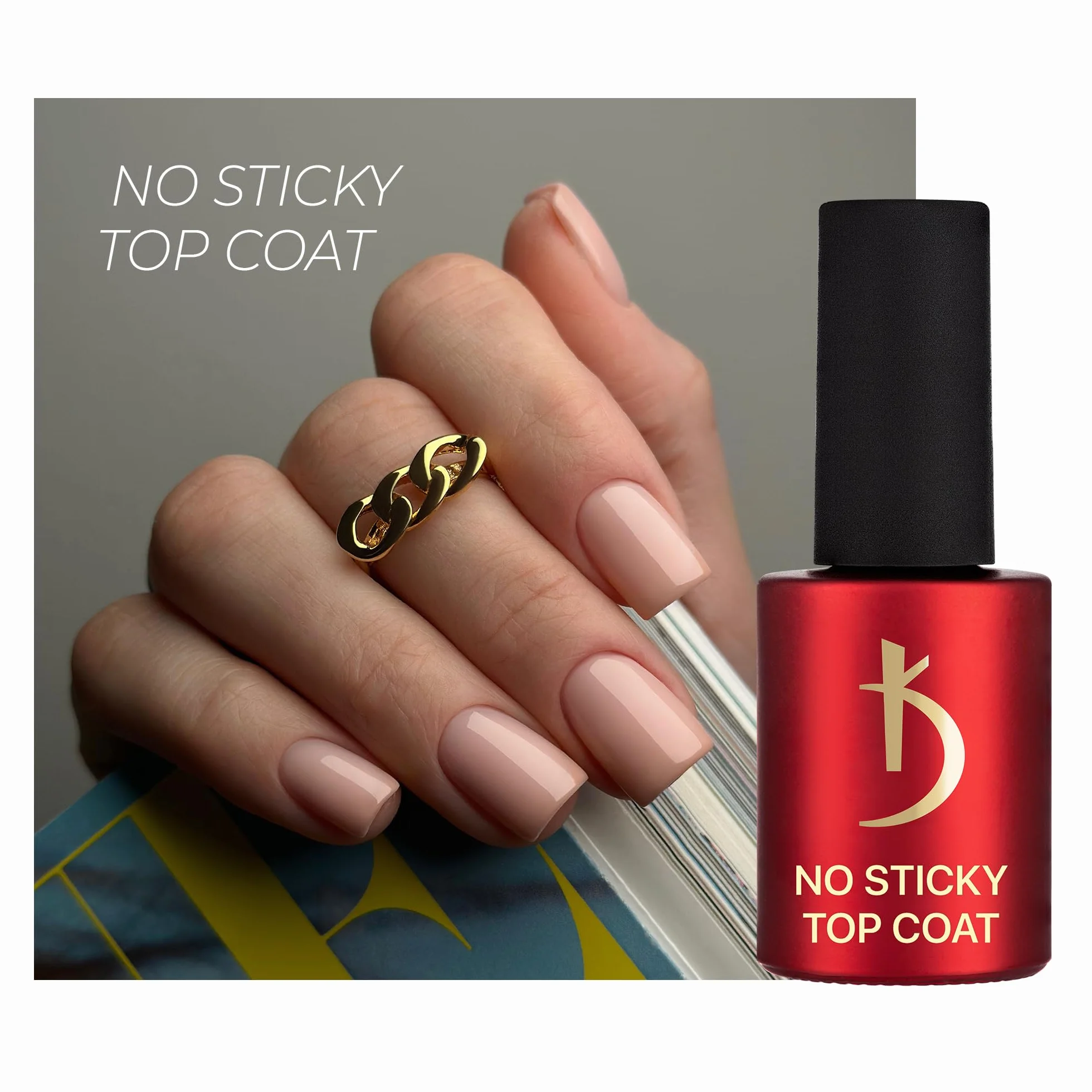 Professional Gel UV Top Coat Vernis à ongles Longue durée Finition brillante 15 ml