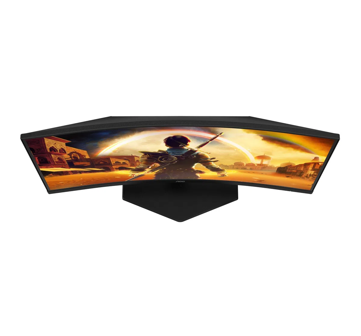 AOC Moniteur Incurvé, C27G42FE 27 Pouce 180Hz, VA Dalle, 4ms GtG, HDR10, FreeSync, (1920x1080 HDMI 1x 1.4 DP 1x 1.2) Noir
