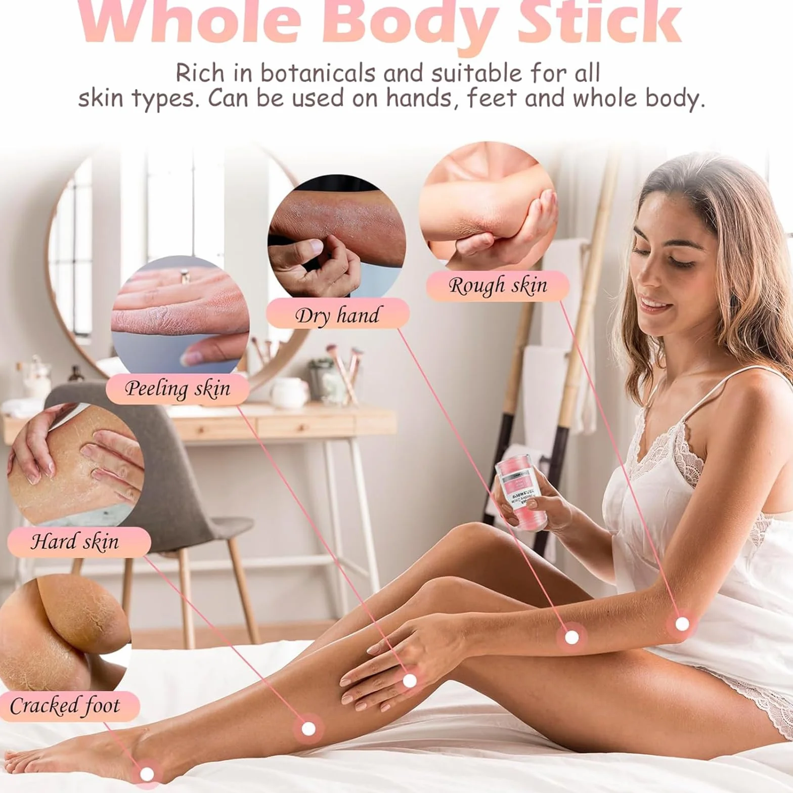 Crème pour les Pieds Hydratant Exfoliant Anti-Crevasses Guérir Pommade Peau d'Hiver