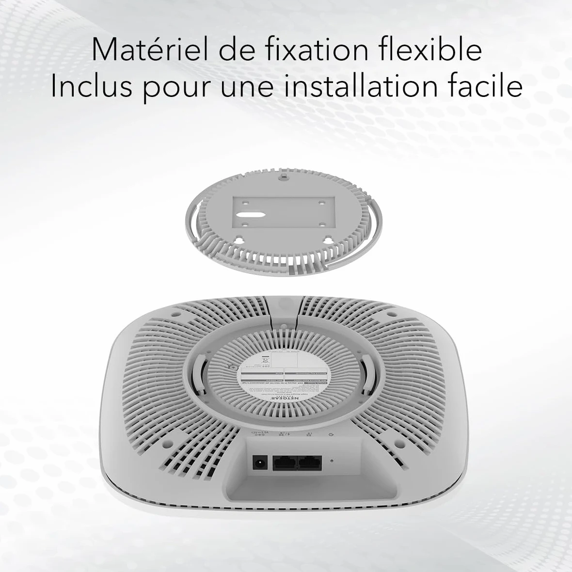 NETGEAR Points d'accès WiFi 6 PoE+ (WAX628) - WiFi 6 Tri Bandes AX5400, Borne WiFi 6, Port Ethernet 2,5 G, 802.11ax, MU-MIMO, Gestion à Distance Via Insight 4 ans, PoE+ Adaptateur Secteur en Option