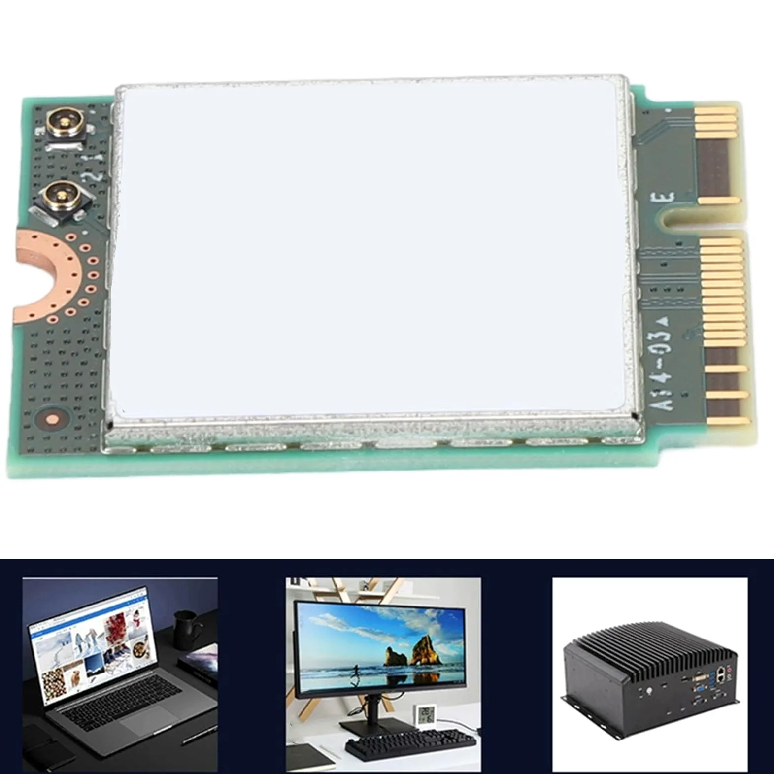 Carte Réseau sans Fil, pour WiFi 7 BE200 Bluetooth 5.4 5800 Mbps, Adaptateur Réseau Tri-Bande 2,4 GHz 5,8 GHz 6 GHz, Interface M.2 NGFF, pour Ordinateur Portable 10