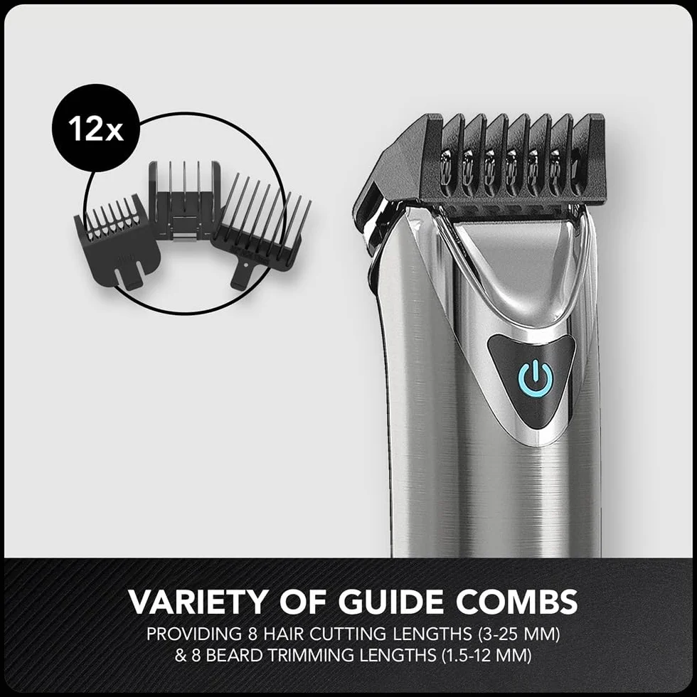 Wahl Multigroomer tondeuse barbe cheveux homme sans fil lavable acier inoxydable