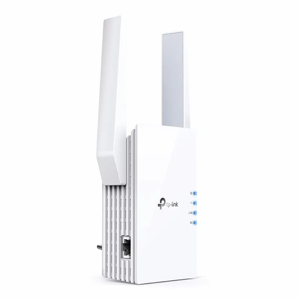 TP-Link Répéteur WiFi 6 RE605X, Amplificateur WiFi AX1800 Mbps, Port Ethernet Gigabit, Repeteur WiFi Puissant, Compatible avec Les Box Internet, Profitez sans Changer Votre Box