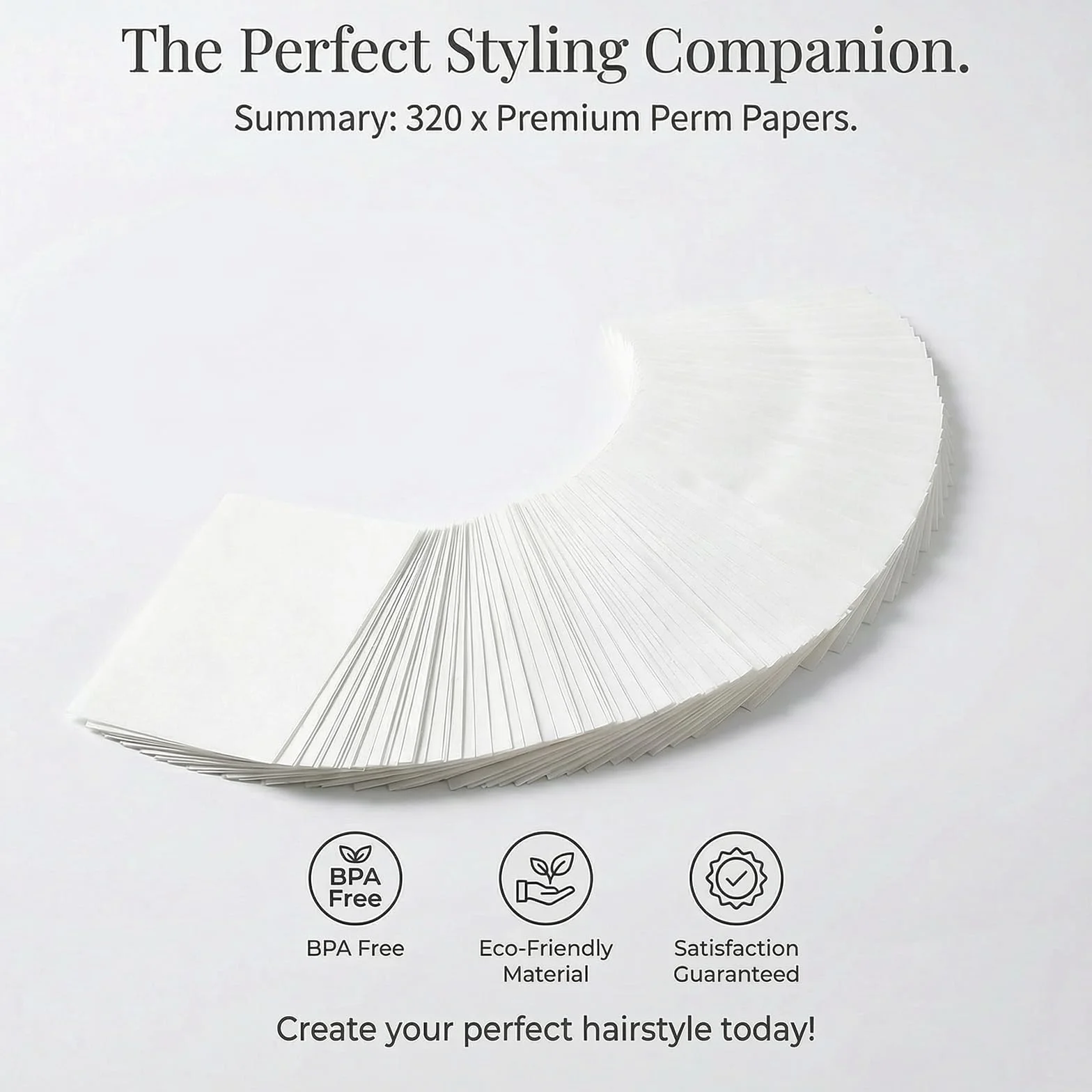 Papier perm pour cheveux lot de 320 feuilles ultra fines résistantes à la chaleur salon coiffure
