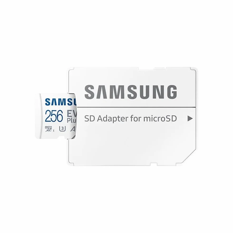Samsung 256 Go Micro SD Evo Plus 2024 Carte Mémoire Classe 10 Adaptateur SD 160 Mo/s MB-MC256SA/EU