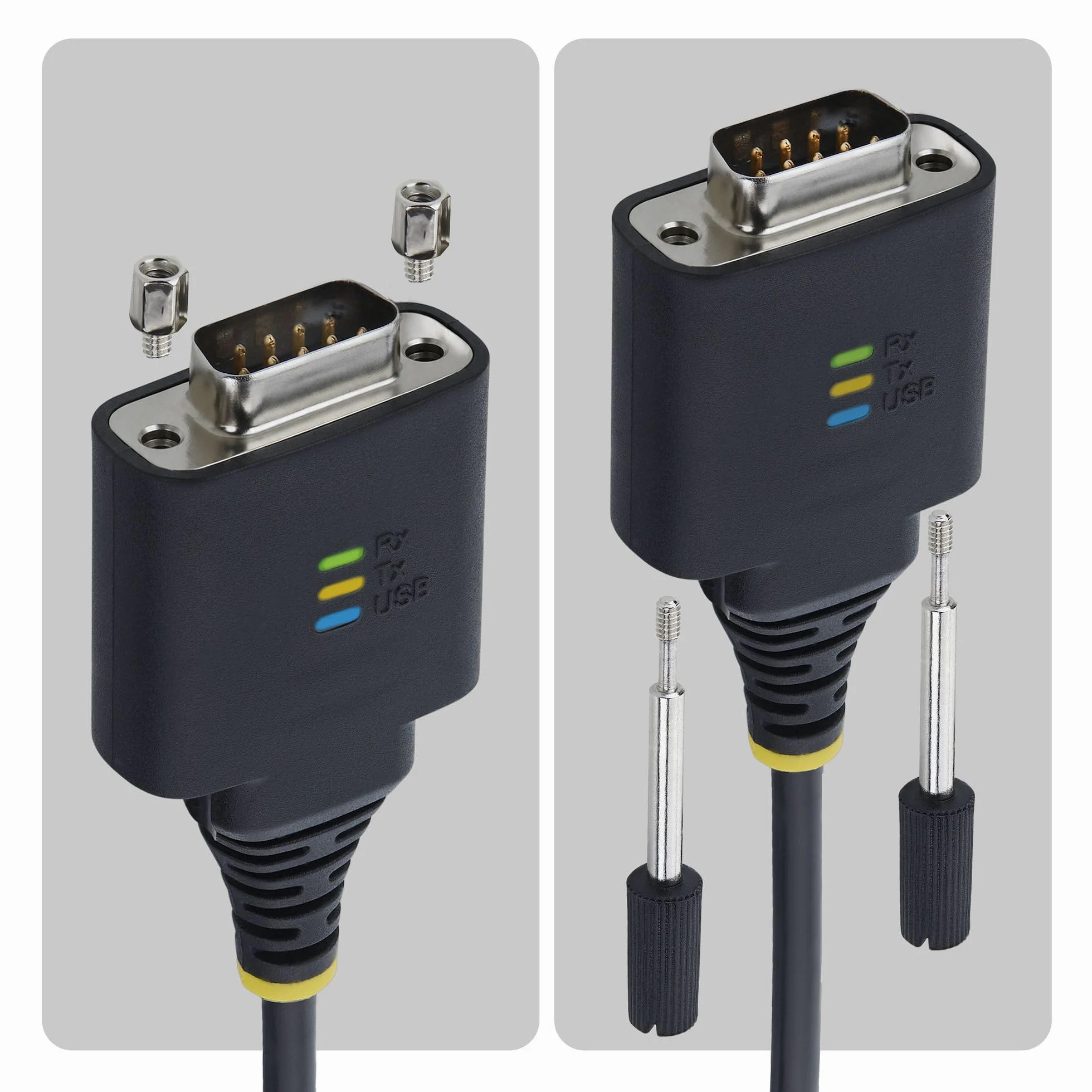 StarTech Câble USB-C vers Série de 2 m, Rétention COM, Puce FTDI