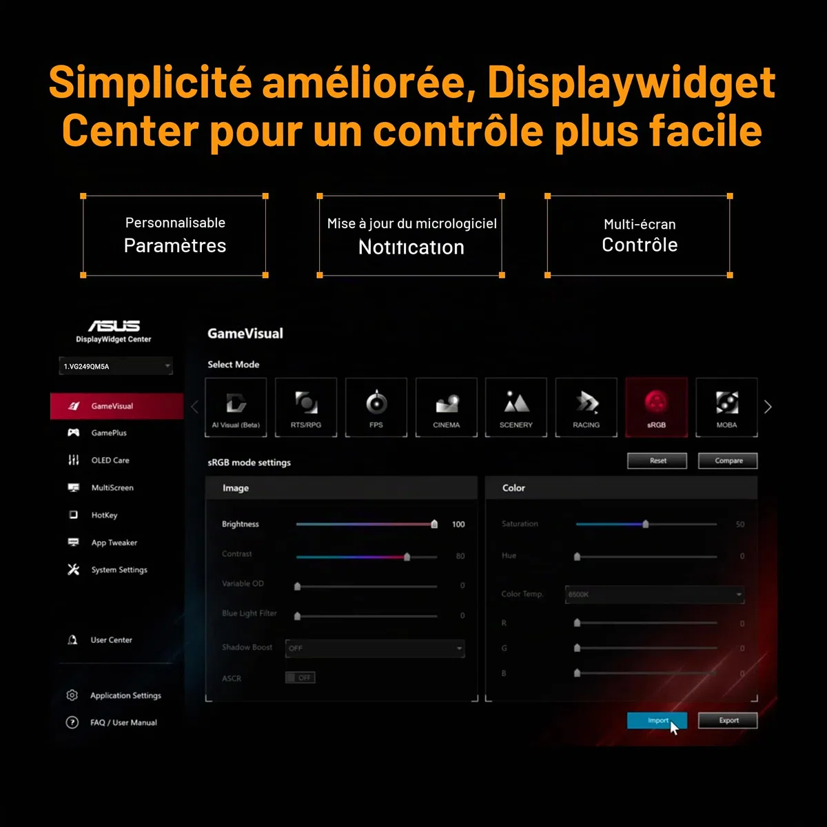 ASUS TUF Gaming VG259QM5A 24 Pouces 240Hz Écran PC Gamer