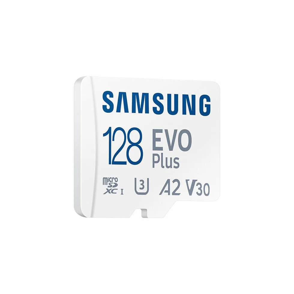Carte MEMOIRE Samsung 128G Micro SD Evo Plus 2024 Adaptateur SD Classe 10 Lecture 160 Mo/s Ecriture 160 Mo/s